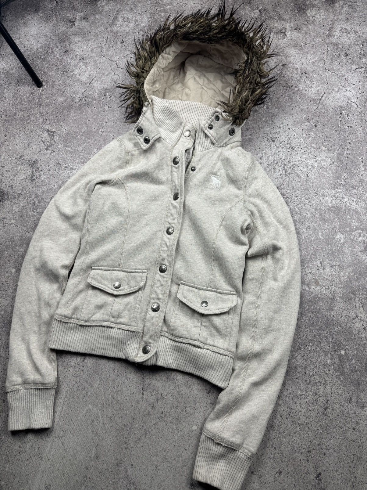 Abercrombie & Fitch 🔥 If six was nine Style Abercrombie & Fitch fur Zip Hoodie Size US S / EU 44-46 / 1 - 2 Thumbnail