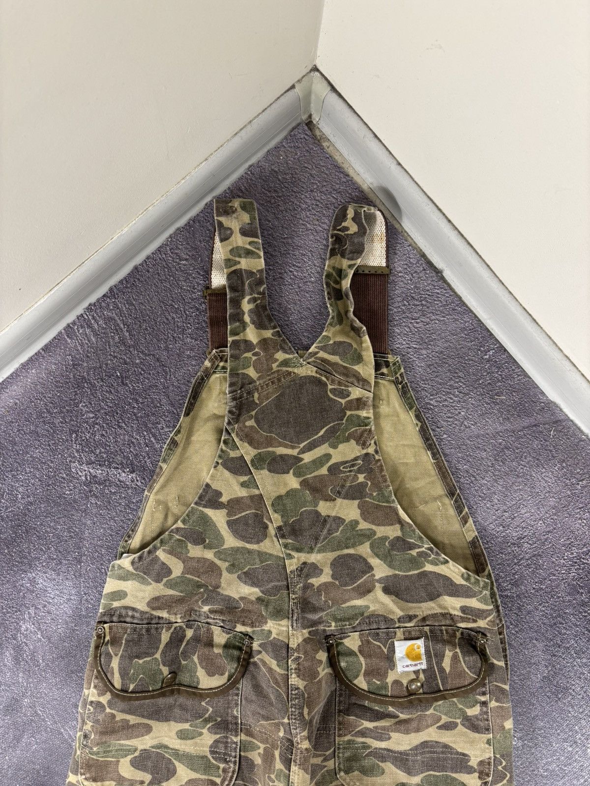 Carhartt Vintage Carhartt BU103 Overalls Bib Duck Camo Hunting Size US 34 / EU 50 - 17 Thumbnail