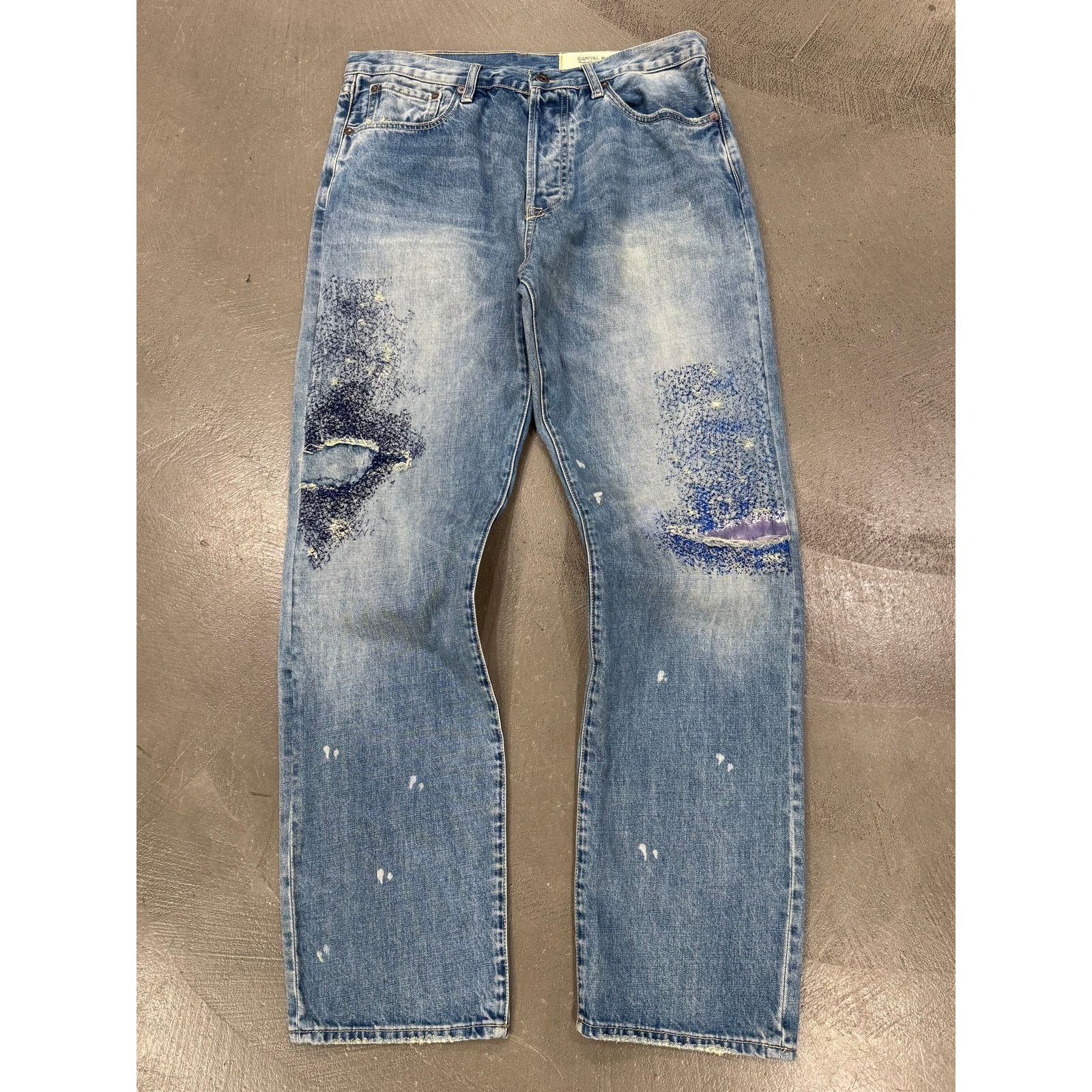 Kapital 2000s Kapital boro distressed jeans Size 25" / US 0 / IT 36 - 1 Thumbnail