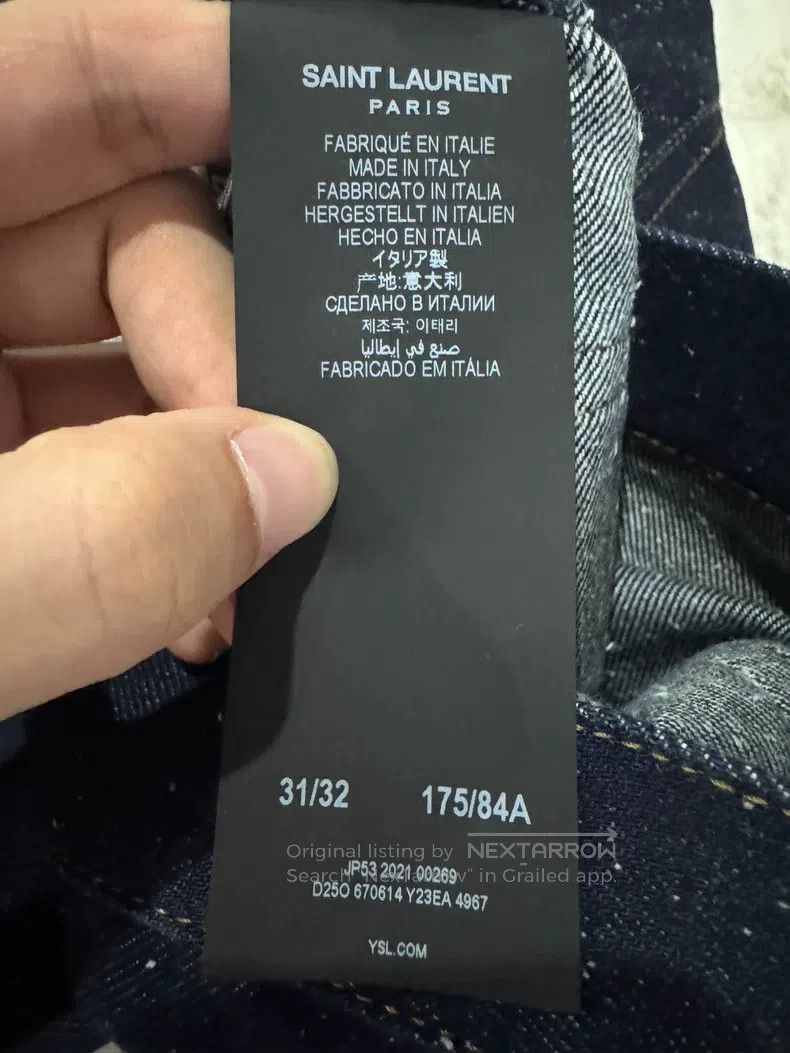 Saint Laurent Paris Saint Laurent Paris Starry Sky Denim Pants Size US 32 / EU 48 - 3 Thumbnail