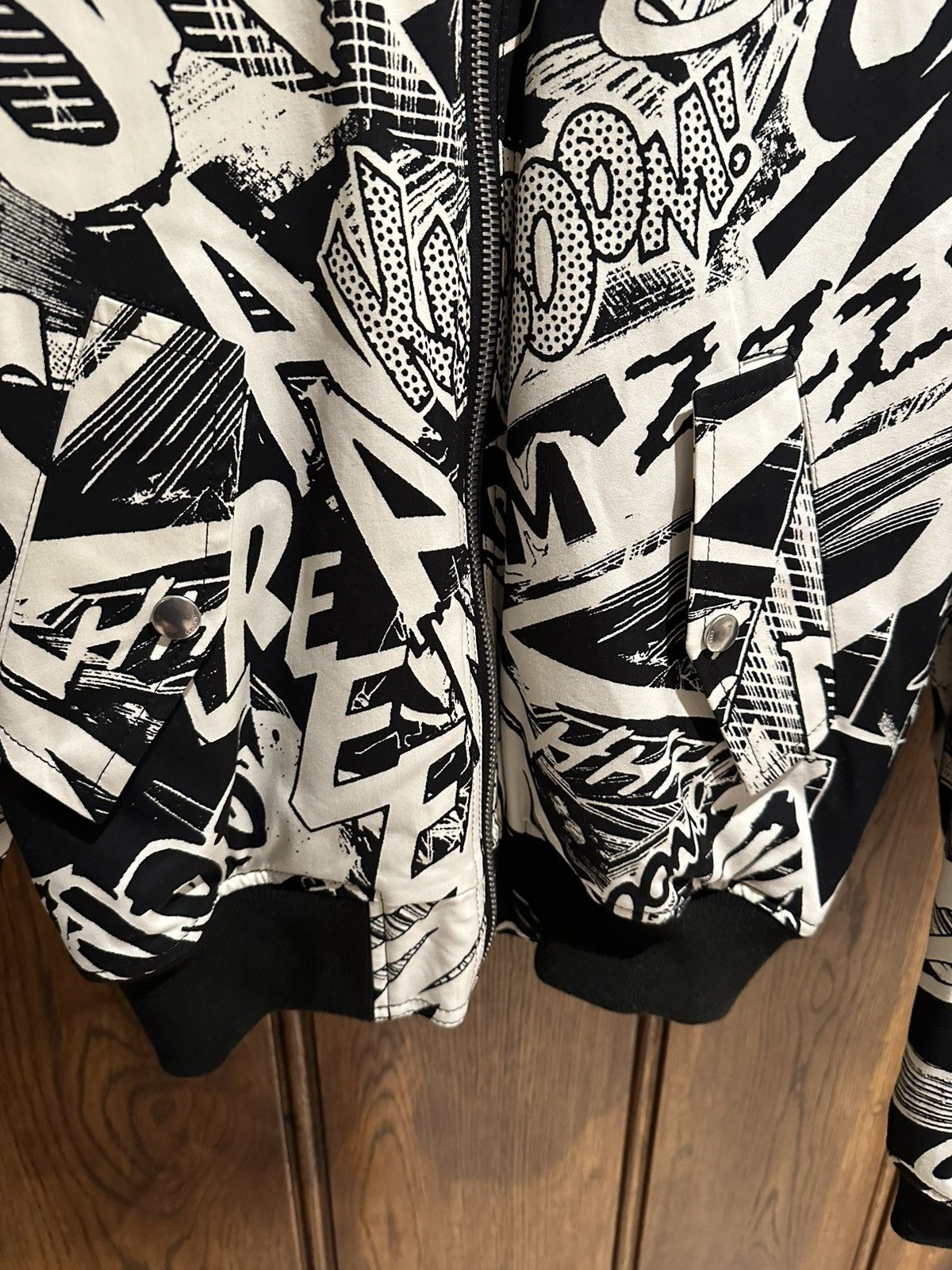 Celine SS19 Celine $3450 Marclay bomber jacket Hedi Slimane black S Size US S / EU 44-46 / 1 - 13 Thumbnail