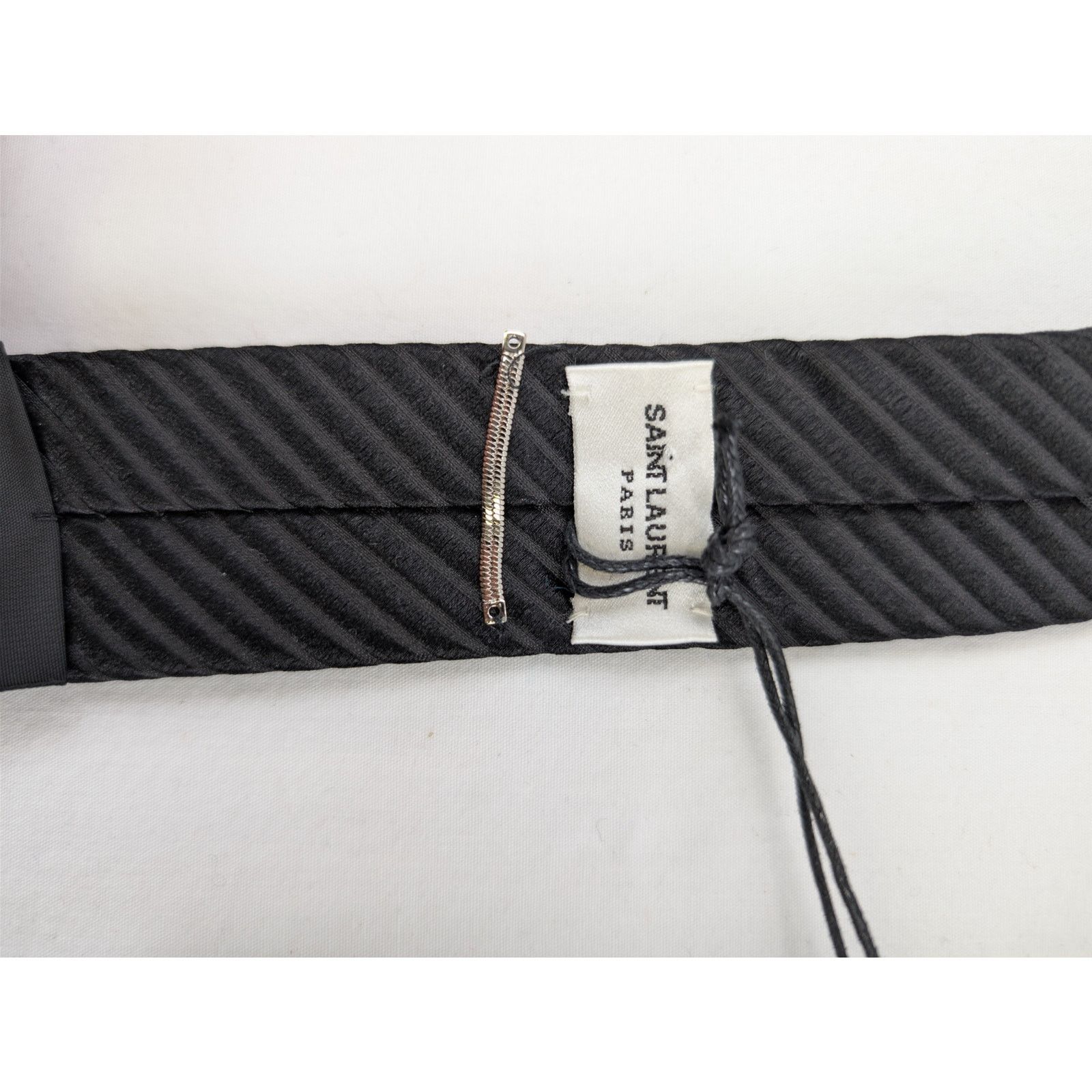 Saint Laurent Paris o1rshd1 Size: OS / Tie in Black Size ONE SIZE - 8 Thumbnail