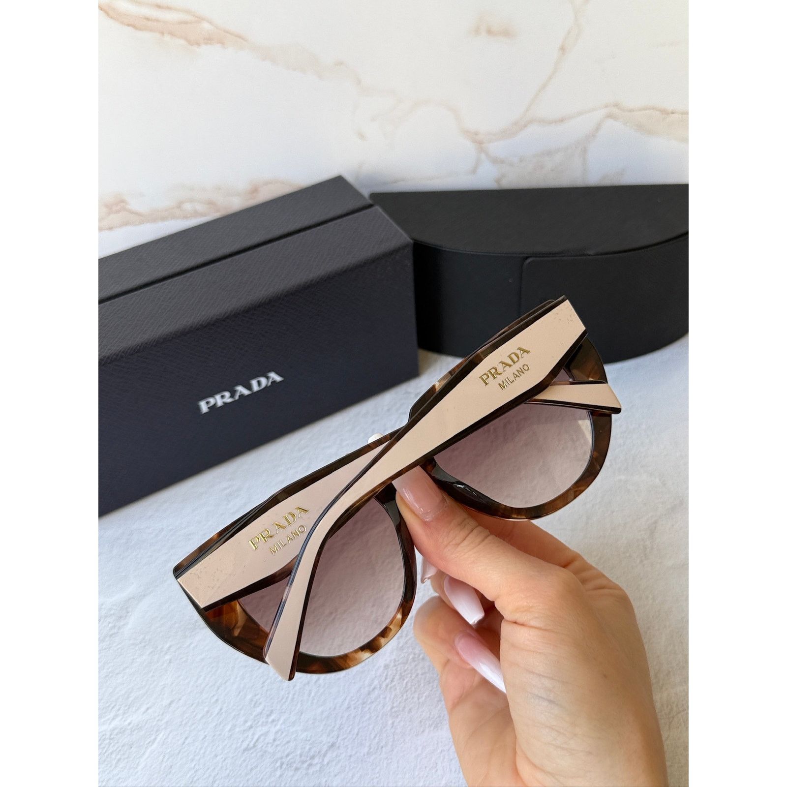 NEW Prada PR14WS Sunglasses in Tortoise Powder display picture 2