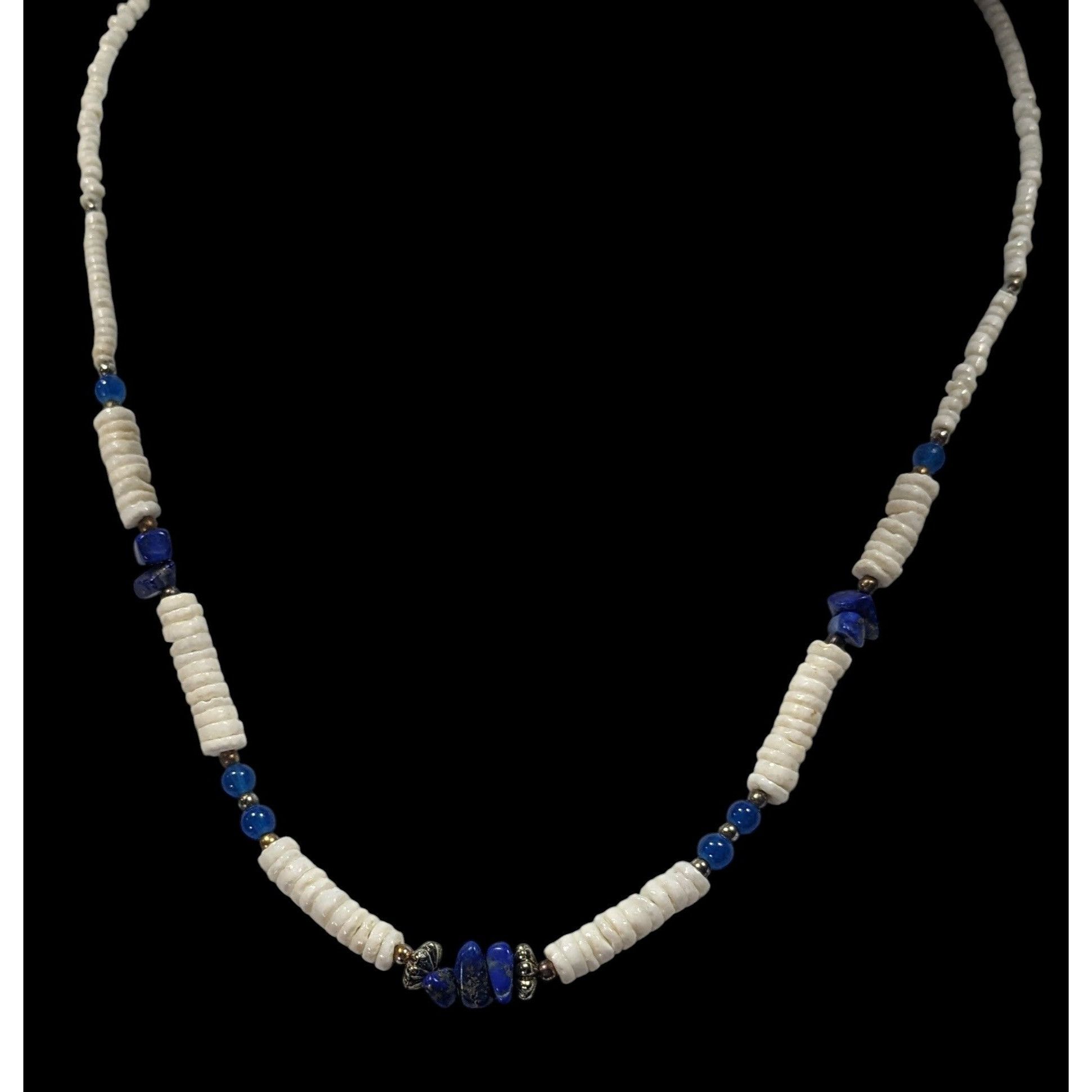 Other Vintage Shell And Lapis Lazuli Heishi Necklace Size ONE SIZE - 2 Thumbnail