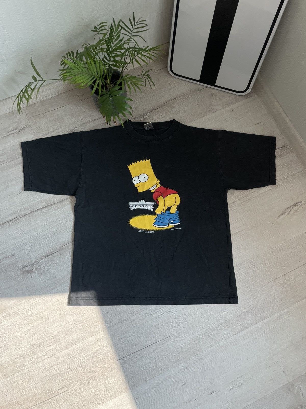 Star Wars × The Simpsons Rare Official 2000 The Simpsons Bart Ass Censored Tee Y2k Size US L / EU 52-54 / 3 - 1 Thumbnail