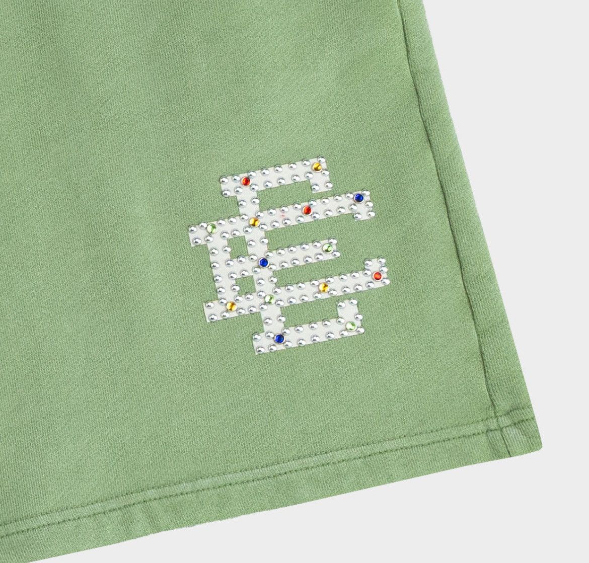 Eric Emanuel Eric Emanuel green rhinestone sweat shorts medium Size US 30 / EU 46 - 2 Thumbnail