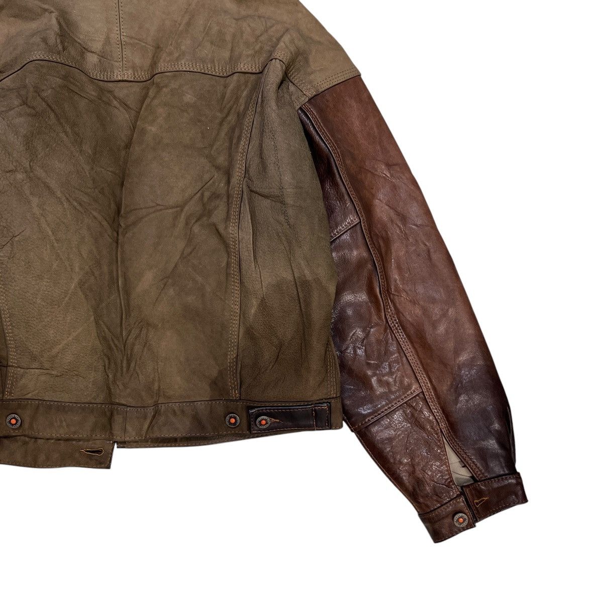 Artisan Outfitters 💥 Vintage Kudsak Artisanal Industrial Product Leather Jacket Size US L / EU 52-54 / 3 - 14 Thumbnail