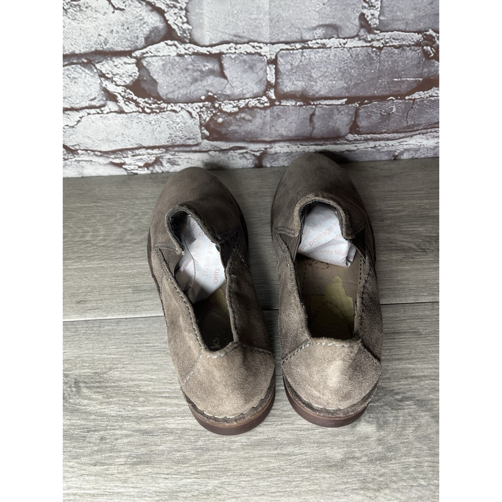 Clarks Clarks Somerset Gray Suede Leather Loafers Ankle Booties Wom Size US 9 / IT 39 - 5 Thumbnail