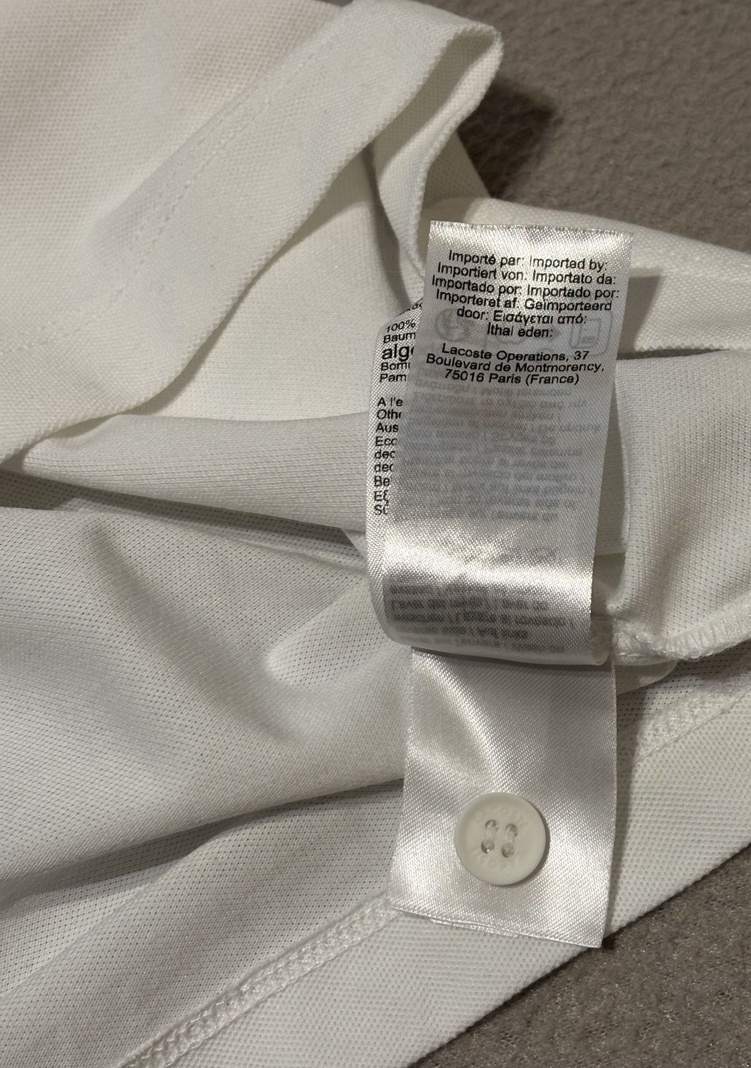 Lacoste Lacoste Polo White Large Size US L / EU 52-54 / 3 - 12 Thumbnail