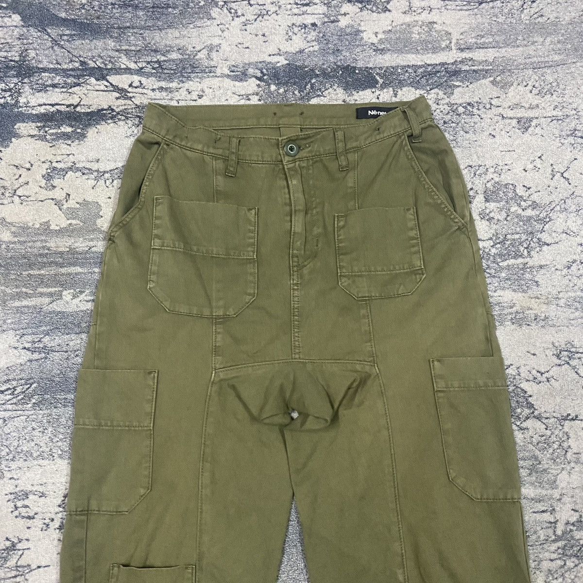 Issey Miyake × Japanese Brand × Ne-Net Vintage Multi Pocket Nenet by Issey Miyake Army Pants Size 30" / US 8 / IT 44 - 4 Thumbnail