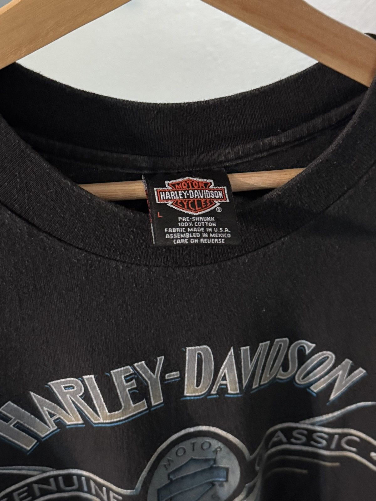 Harley Davidson Harley-Davidson Black Short Sleeve Van Nuys Grey Logo Large Size US L / EU 52-54 / 3 - 7 Thumbnail