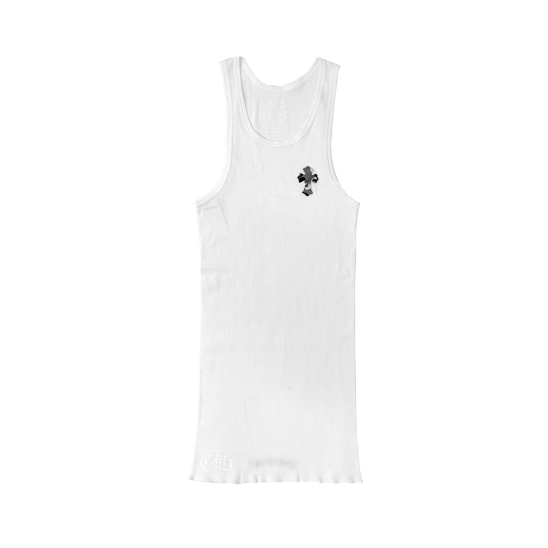 Chrome Hearts Chrome Hearts Camouflage Beaded Cross Patch White Tank Top Size S / US 4 / IT 40 - 1 Thumbnail
