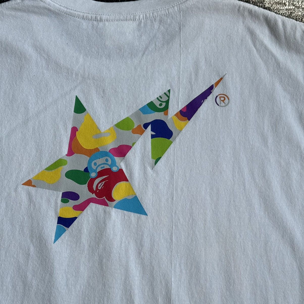 Bape Bape Sta ABC Milo Star Logo T-shirt White Size US XXL / EU 58 / 5 - 5 Thumbnail