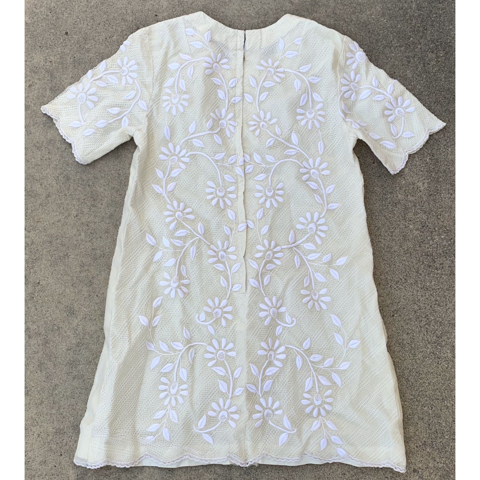 Vintage Vintage Rebecca’s Tarlac Manila Embroidered Dress Metal Talon Zipper Shift Dress Size S / US 4 / IT 40 - 4 Thumbnail