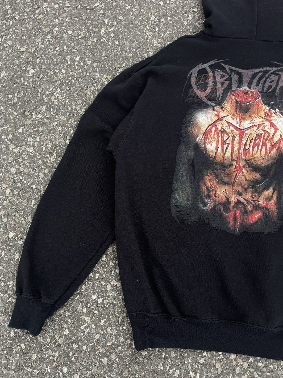 Band Tees × Vintage Vintage Obituary Inked In Blood Band Hoodie Size US L / EU 52-54 / 3 - 4 Thumbnail