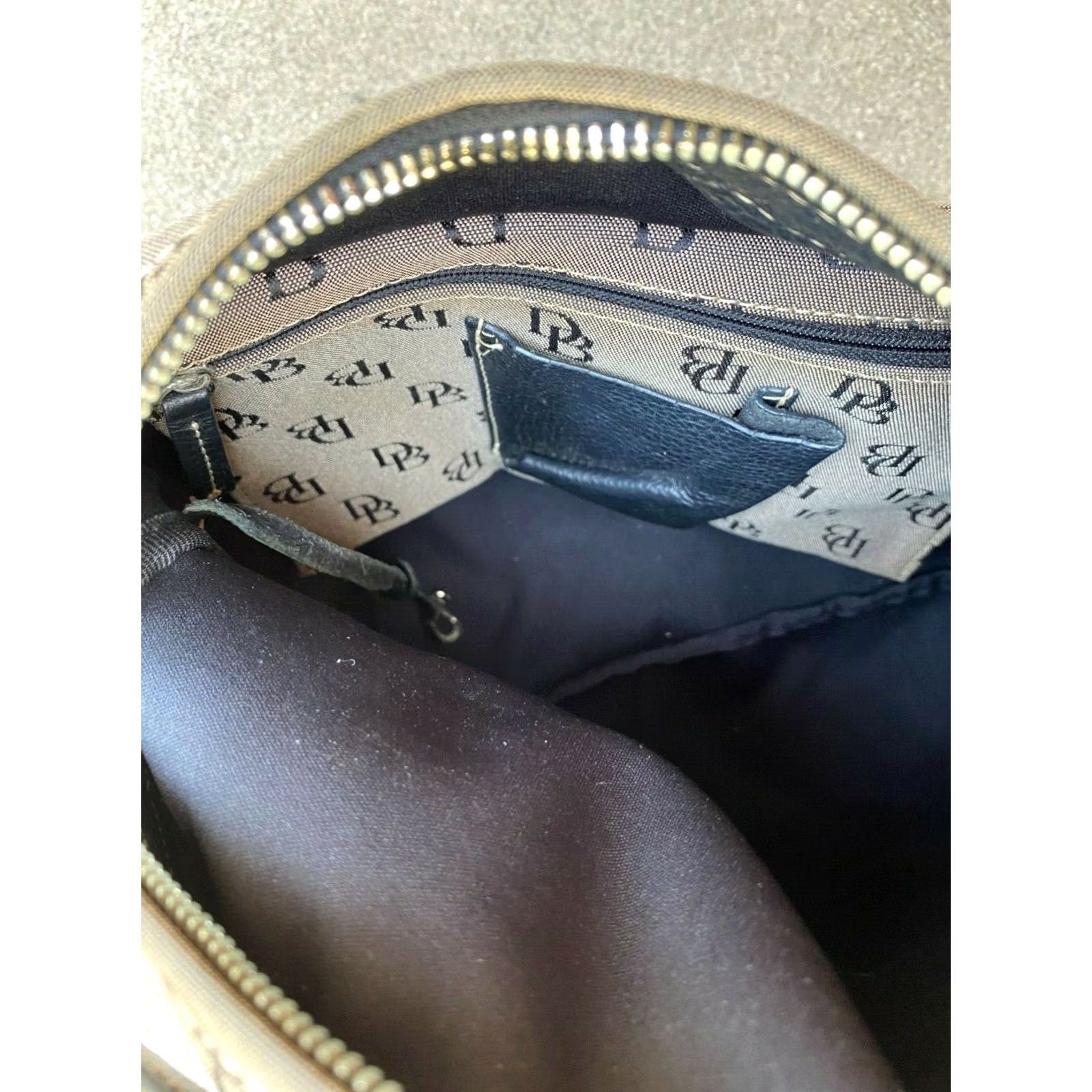Dooney & Bourke Dooney & Bourke Women's Vintage Designer DB Monogram Shoulder Bag Purse Size ONE SIZE - 4 Thumbnail