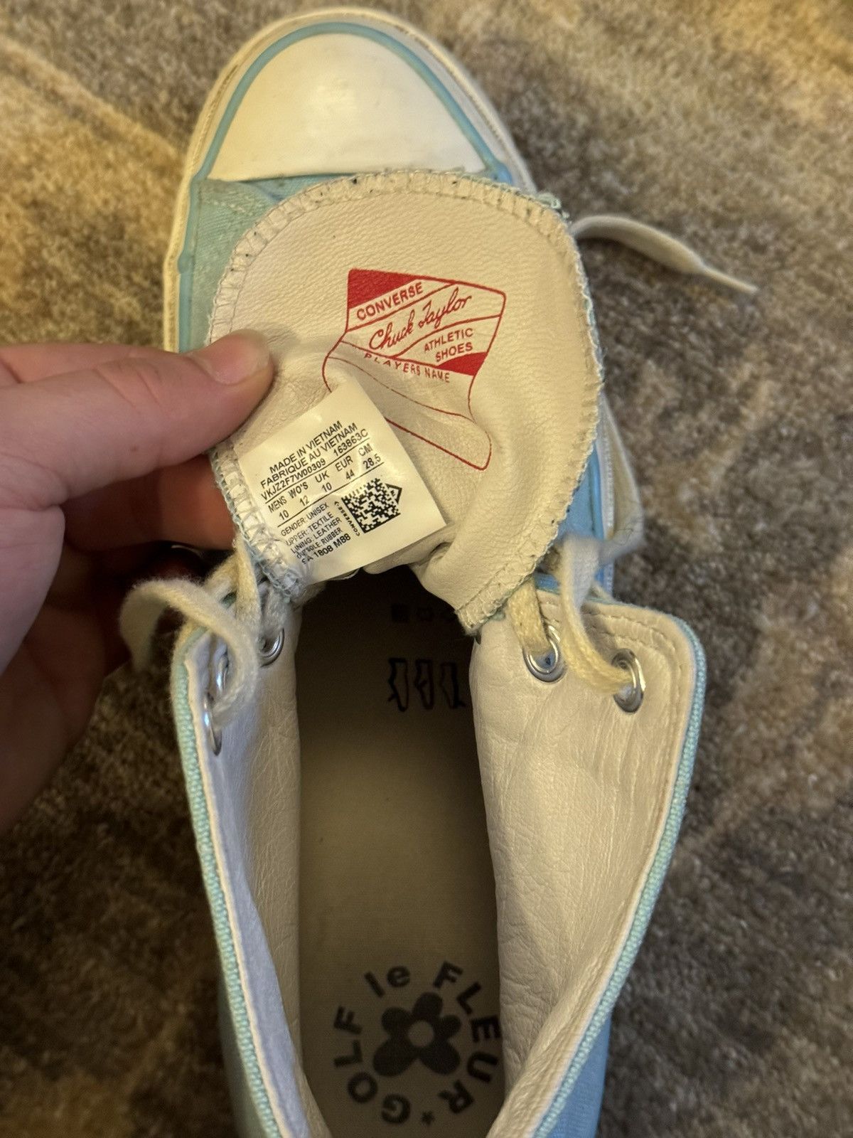 Converse × Golf Wang × Golf le Fleur Golf Le Fleur Chuck 70 “Gulf Stream” 2018 CFG Exclusive Size US 10 / EU 43 - 5 Thumbnail