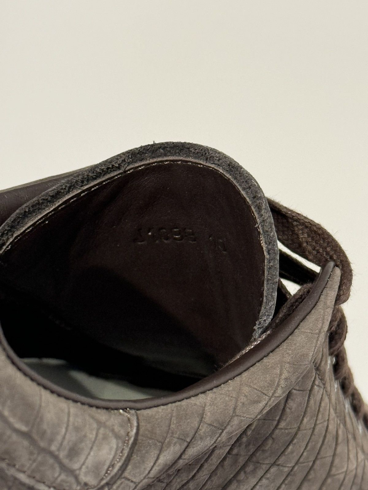 Tom Ford TOM FORD Brown Stamped Croc Nubuck Warwick Sneakers Size US 10 / EU 43 - 7 Thumbnail