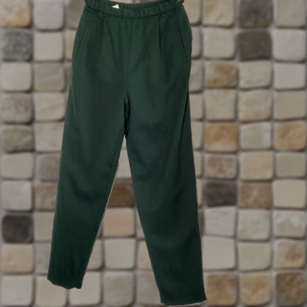 Pendleton VINTAGE Pendleton Wool Dress Pants Women Size 8 Straight Leg Pleated Slacks Fall Winter Green Size 30" / US 8 / IT 44 - 1 Thumbnail