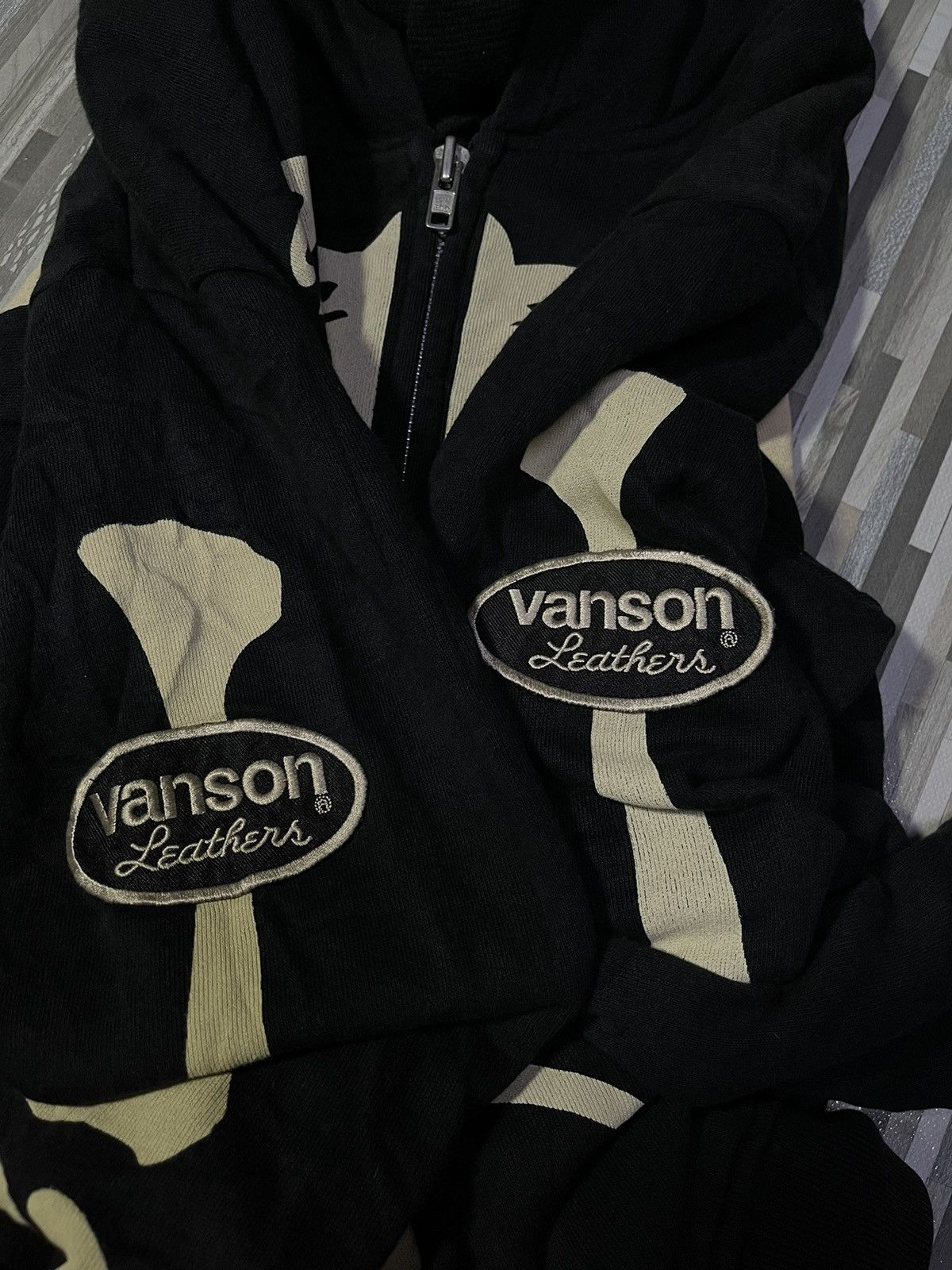 Indian Motorcycle Vanson Leather Hooded Zipper Jacket Size US L / EU 52-54 / 3 - 8 Thumbnail