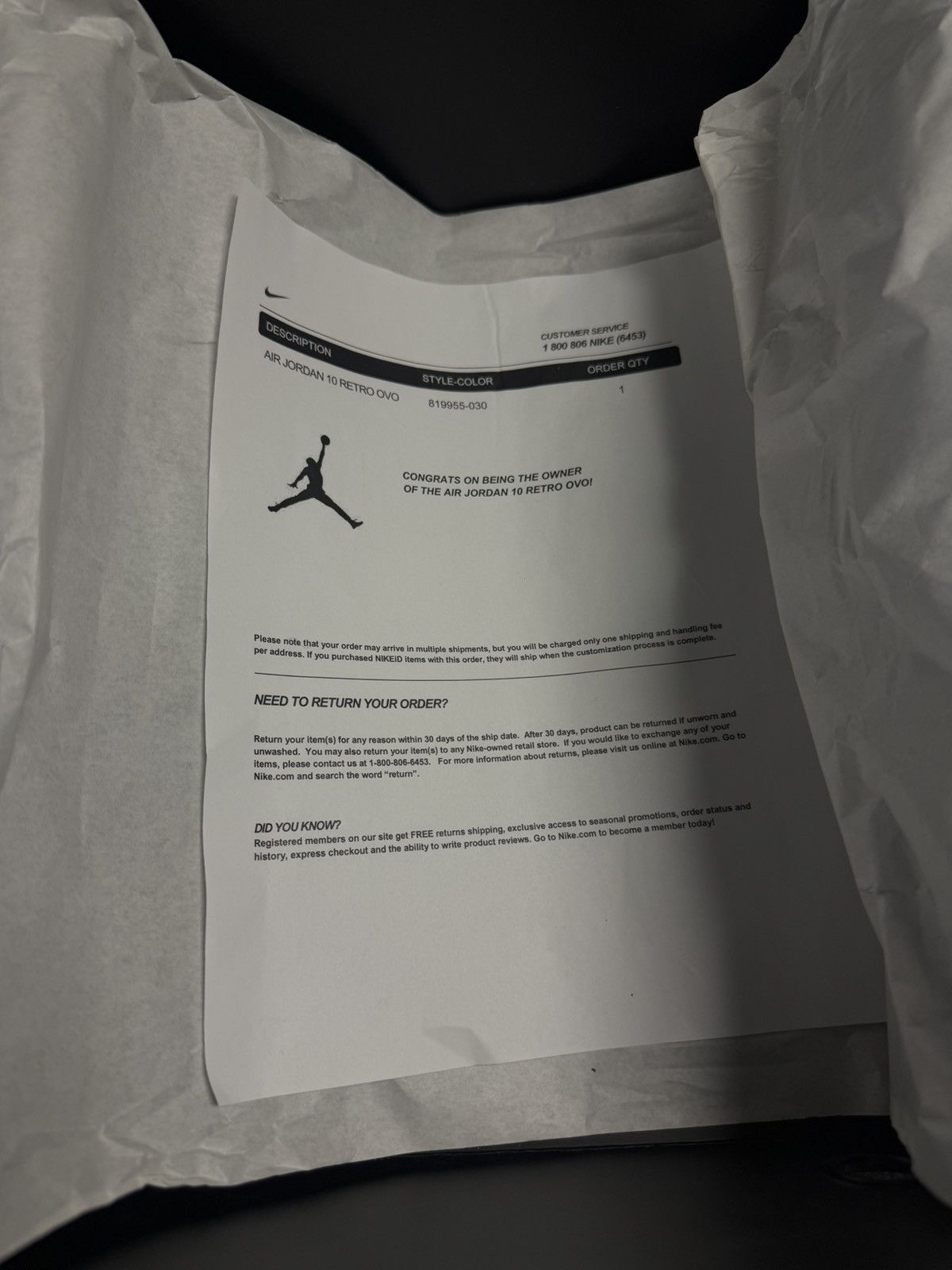 Jordan Brand × Nike Jordan 10 Drake OVO Black Size 11.5 🧼 W BOX Size US 11.5 / EU 44-45 - 18 Thumbnail