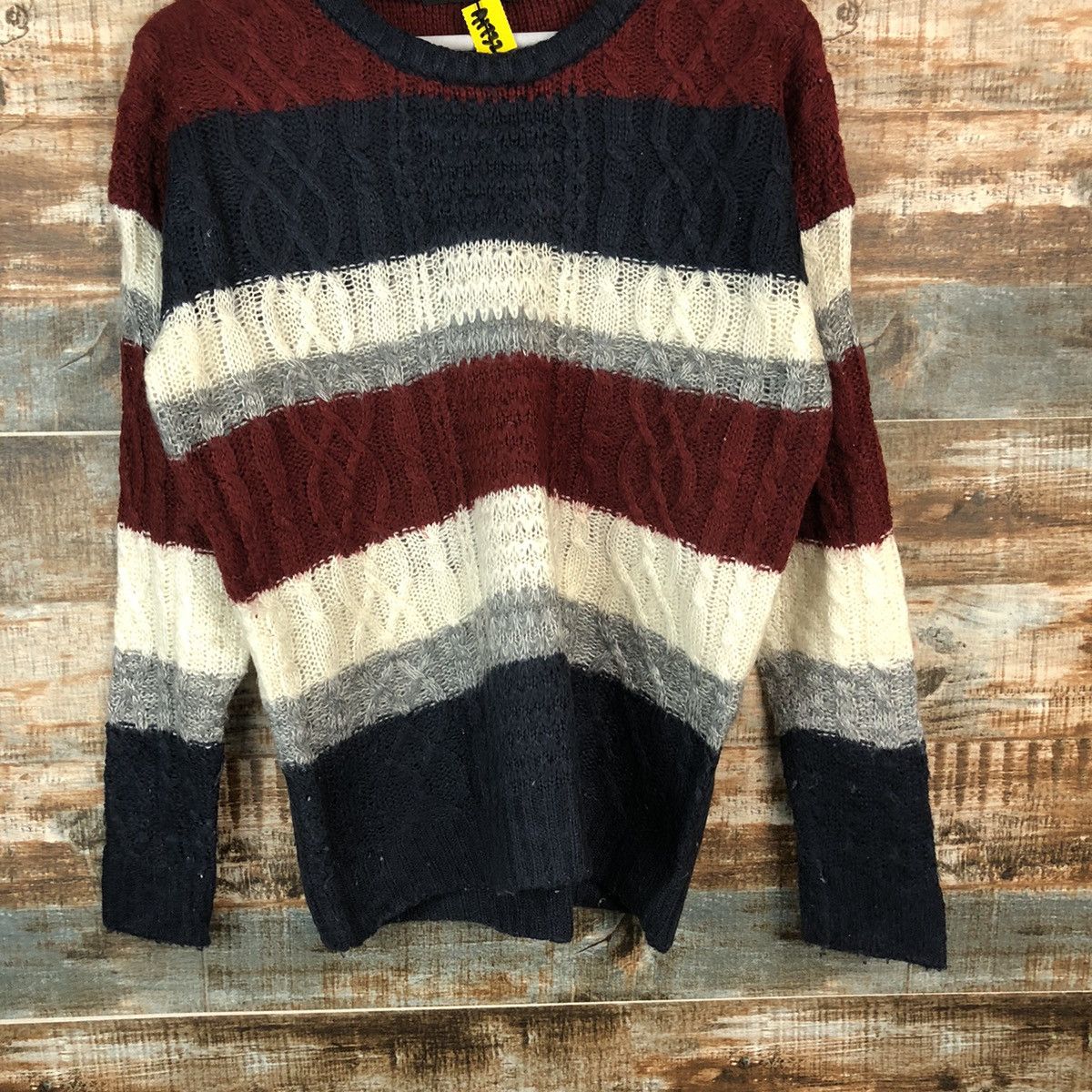 Homespun Knitwear Ingni Stripe japan sweatshirt Knitwear #A1732 Size M / US 6-8 / IT 42-44 - 6 Thumbnail