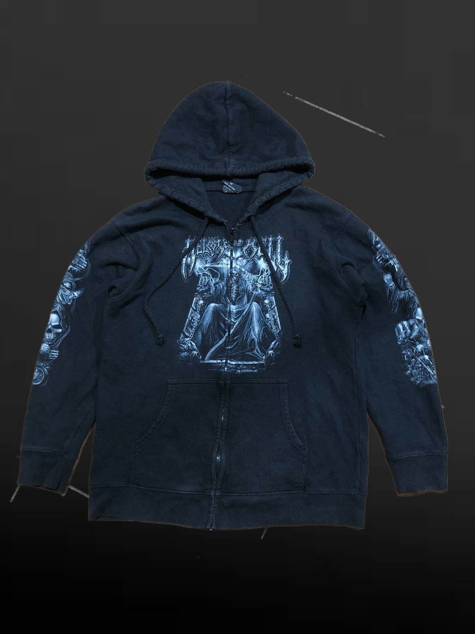 Vintage Wild Hoodie Spirit Graphic Print Motorcycle Black Sweatshirt Size US M / EU 48-50 / 2 - 1 Thumbnail