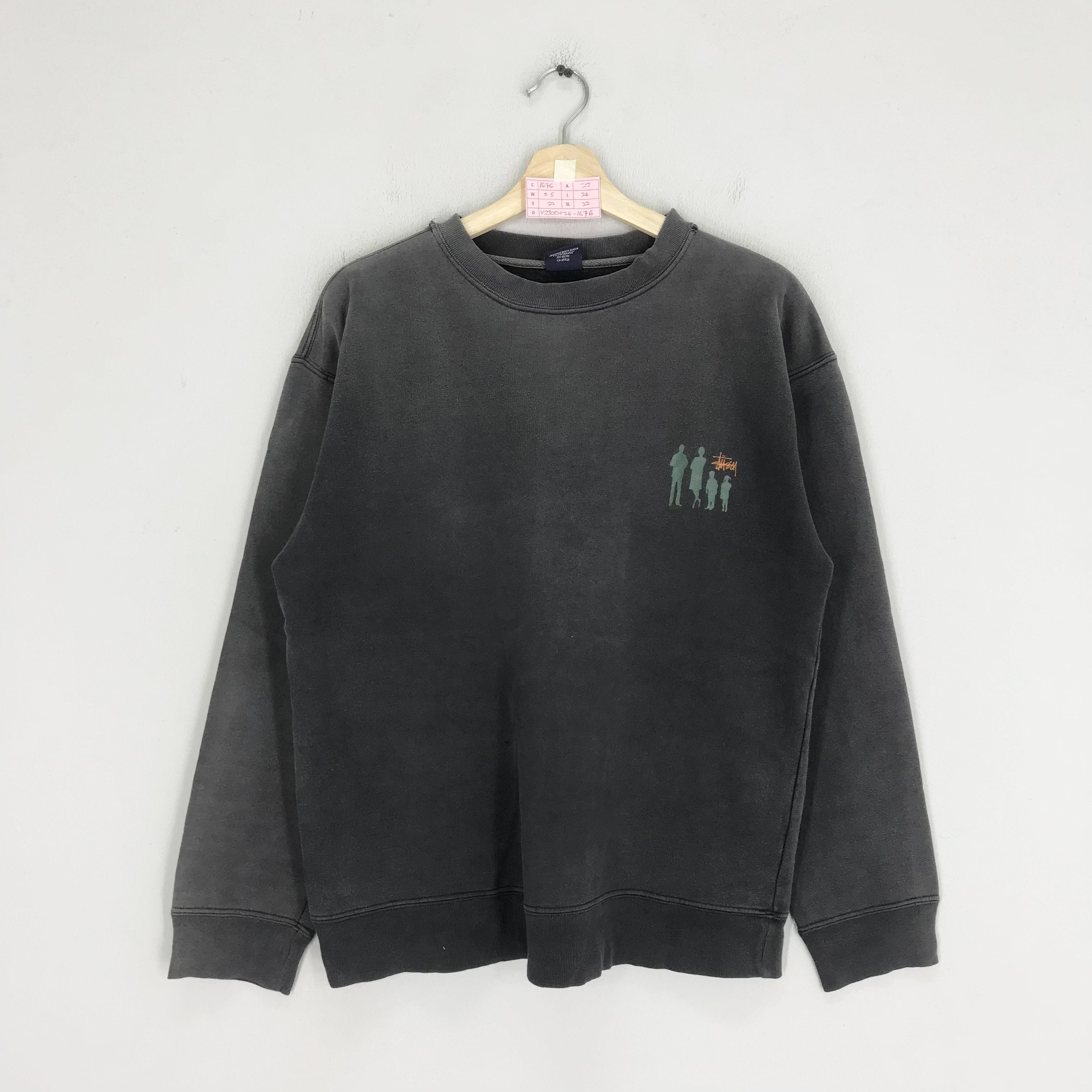 Stussy Vintage 90's Stussy Usa Faded Black Skateboarding Streetwear Size US L / EU 52-54 / 3 - 2 Thumbnail