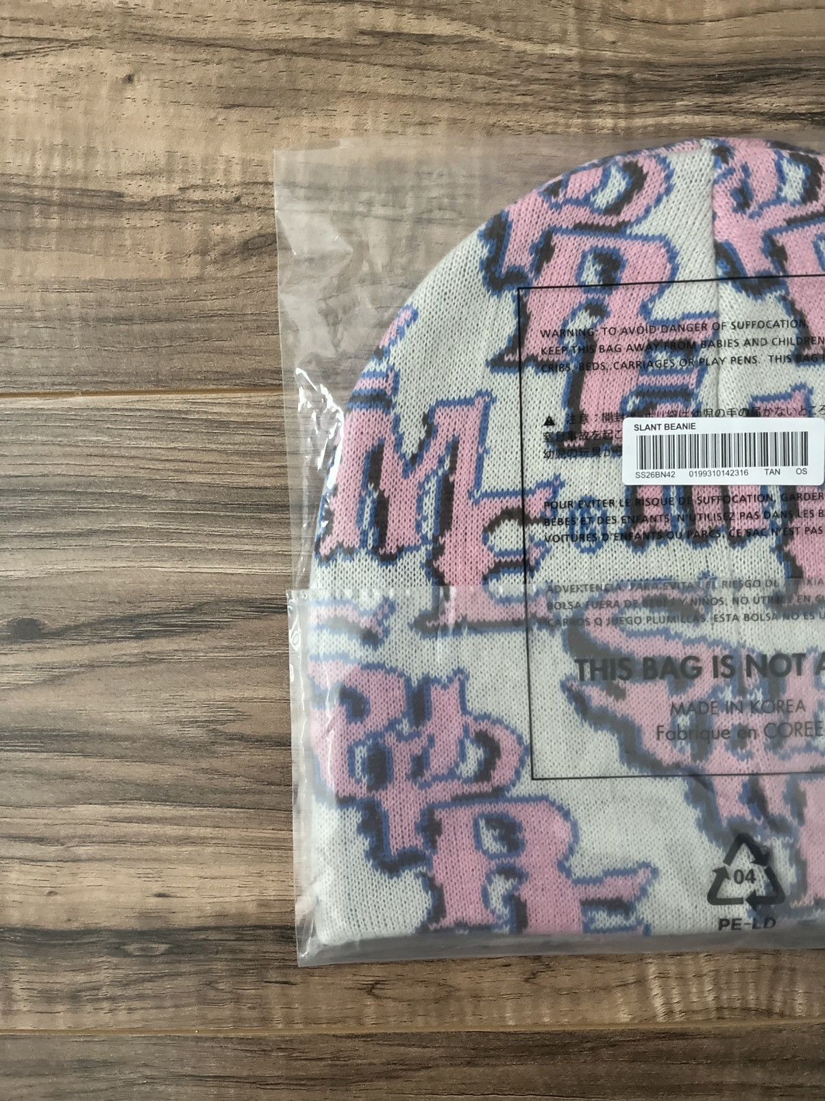 Supreme Supreme Slanted Gothic Outline Beanie Size ONE SIZE - 5 Thumbnail