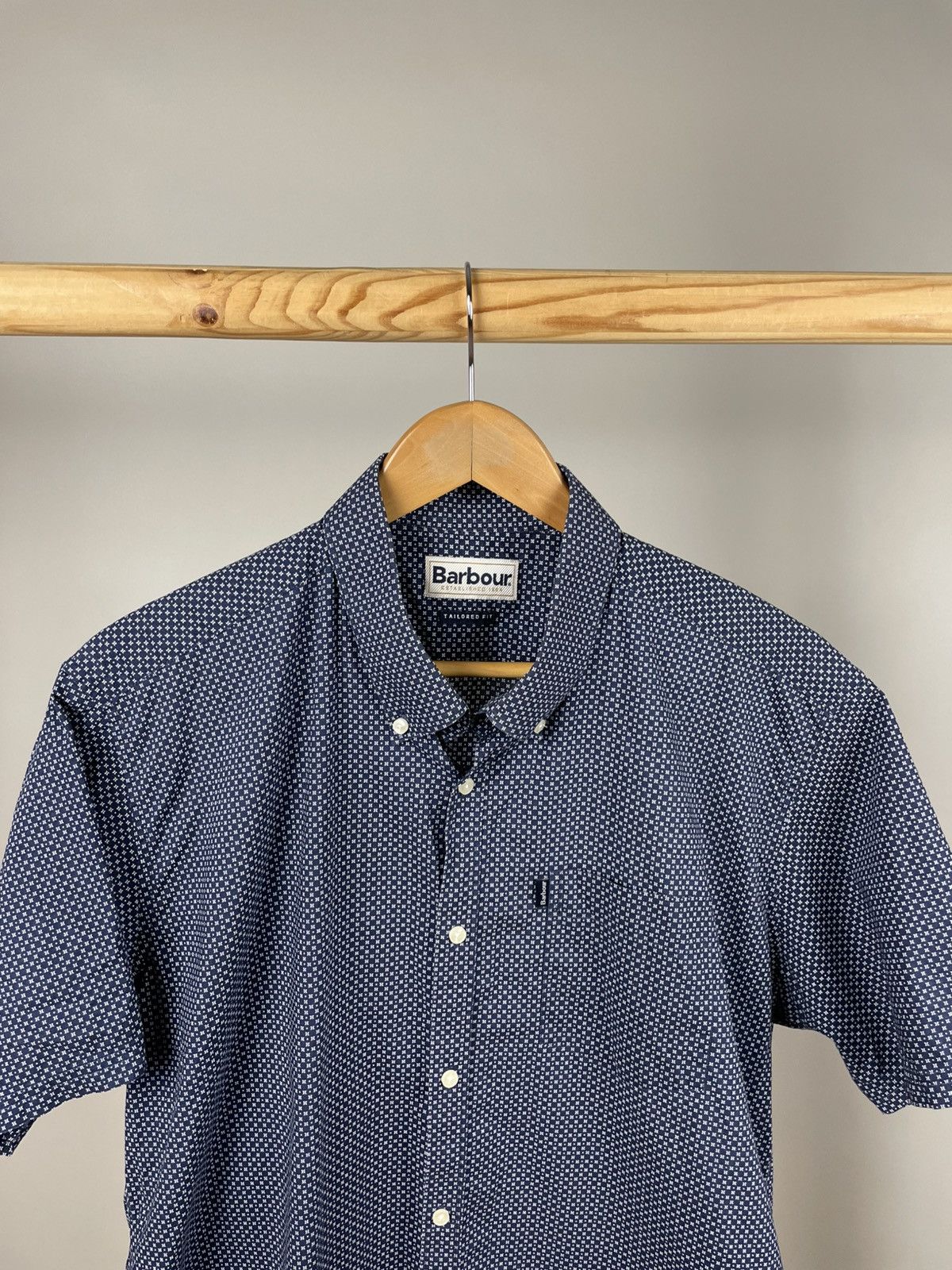 Barbour × Designer Barbour Theo ss cotton short sleeve shirt Size US XL / EU 56 / 4 - 2 Thumbnail
