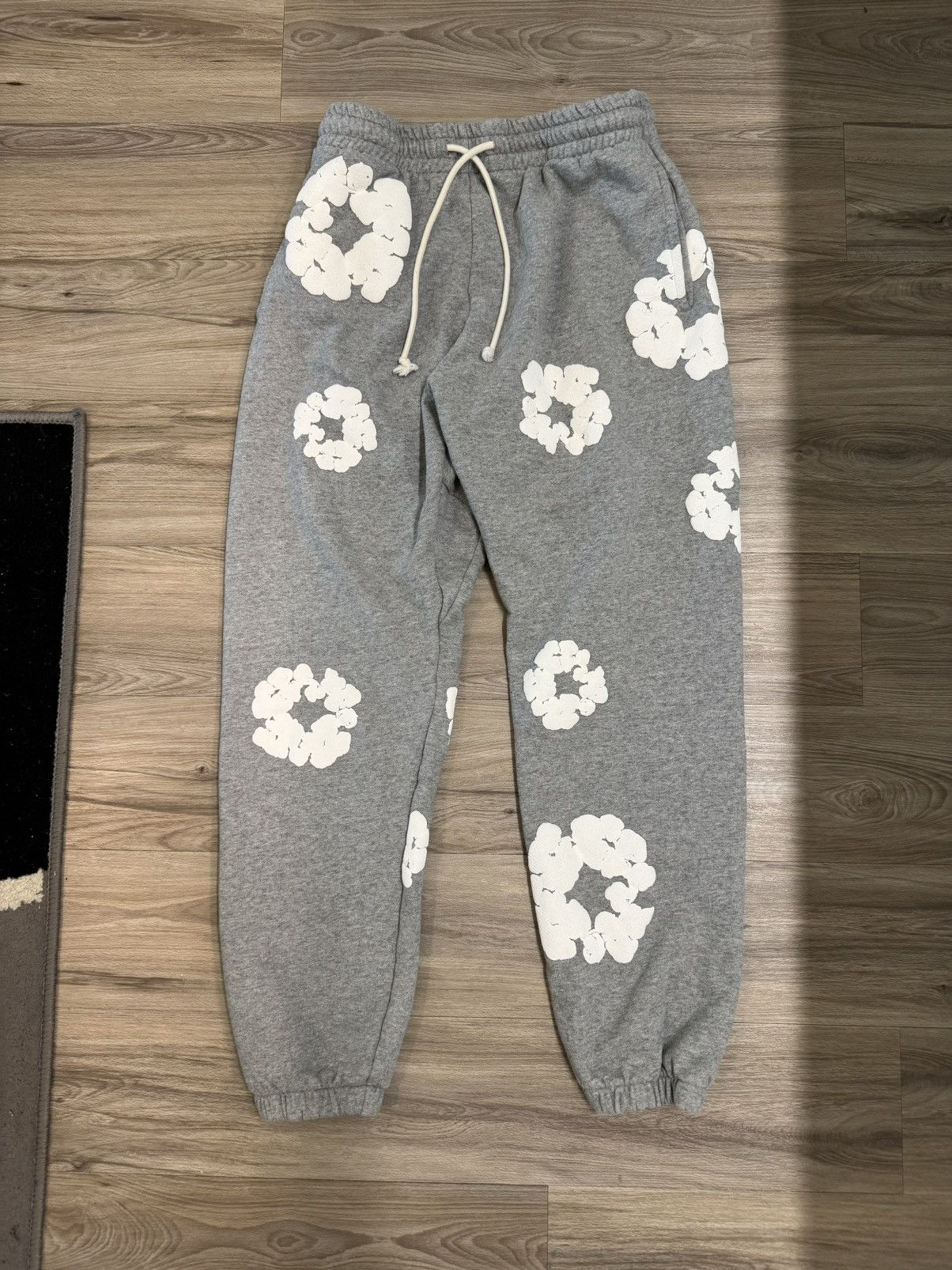 Image of Denim Tears Sweatpants in Grey, Men's (Size 34)