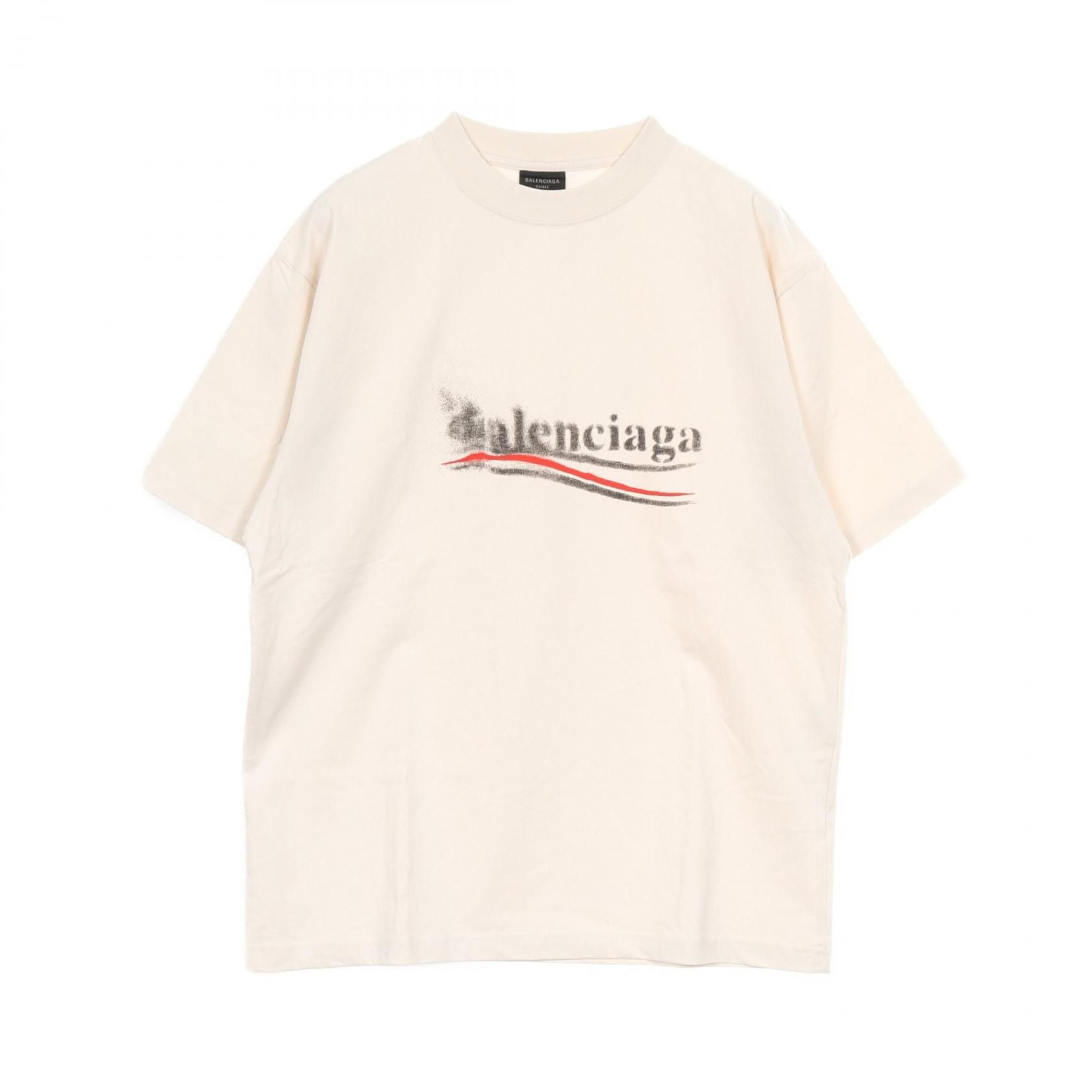 Balenciaga Balenciaga Balenciaga Political Stencil Cotton Top Textile T-Shirts 764235 DUTY FREE for USA Size ONE SIZE - 1 Thumbnail