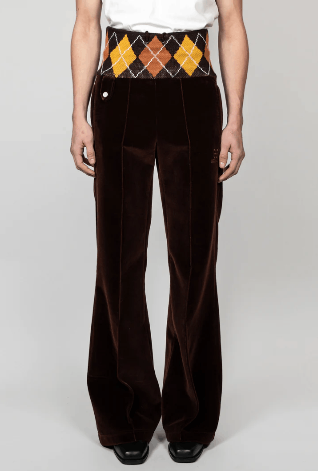 Egon Lab BNWT AW23 EGONLAB "PARASOMNIA" VELVET JOGGERS L Size US 34 / EU 50 - 1 Thumbnail