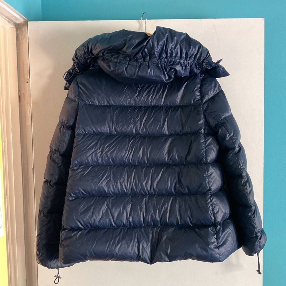 Add Add Italy Down Jacket Womens Size M Navy Blue Zip & Snap A S Size M / US 6-8 / IT 42-44 - 8 Thumbnail