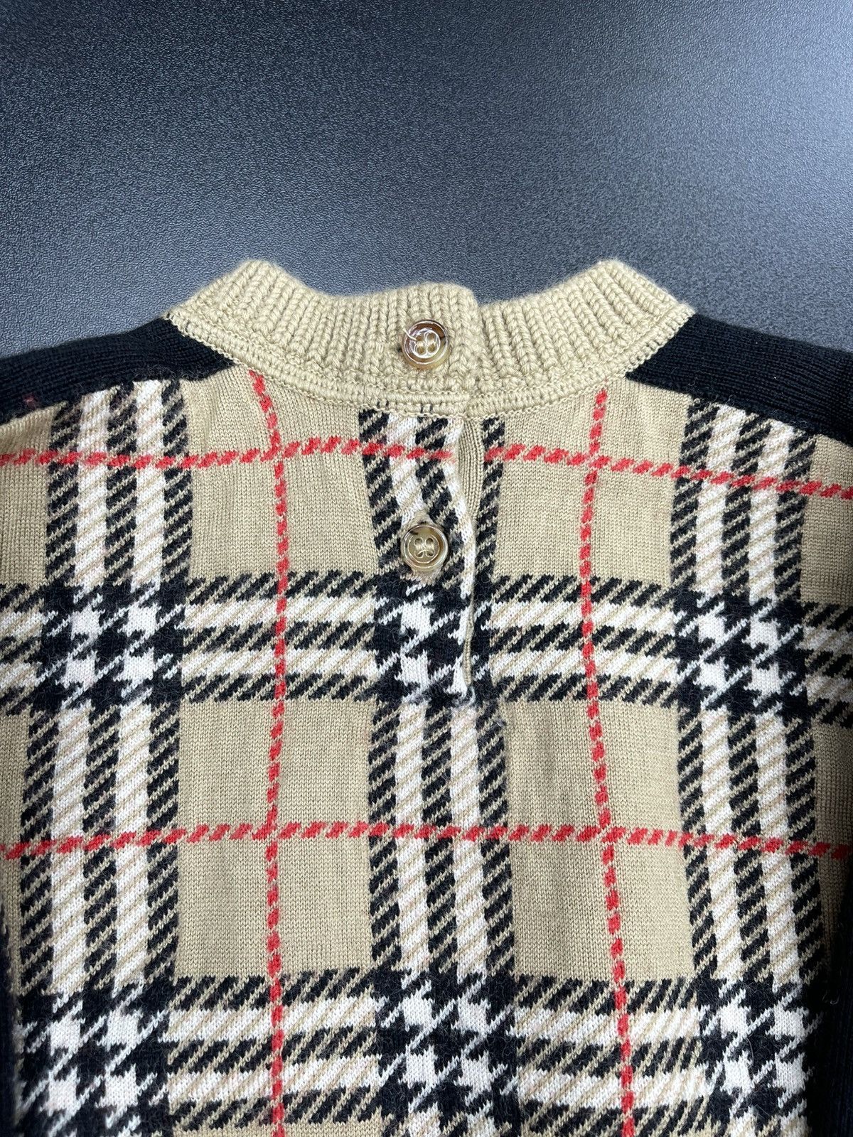 Burberry Size 6m - Burberry Plaid Button Up Crewneck Kids Size US XXS / EU 40 - 2 Thumbnail