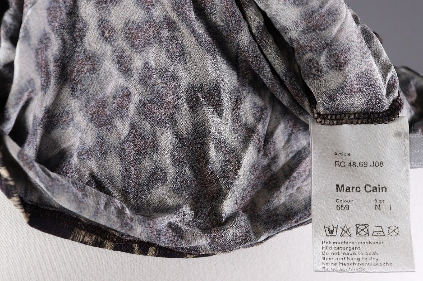 Designer Marc Cain Leopard Print Summer Party Mini Dress Size 1 Size M / US 6-8 / IT 42-44 - 9 Thumbnail