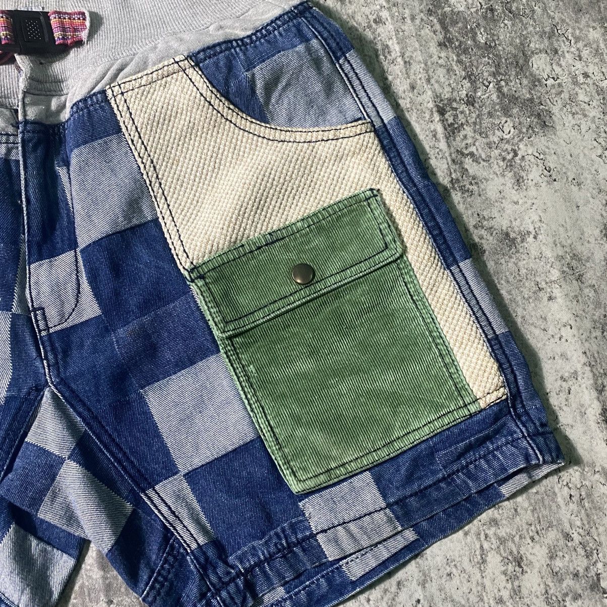 go slow caravan Go Slow Caravan Japan Brand Patch Work Short Pants Size US 32 / EU 48 - 4 Thumbnail