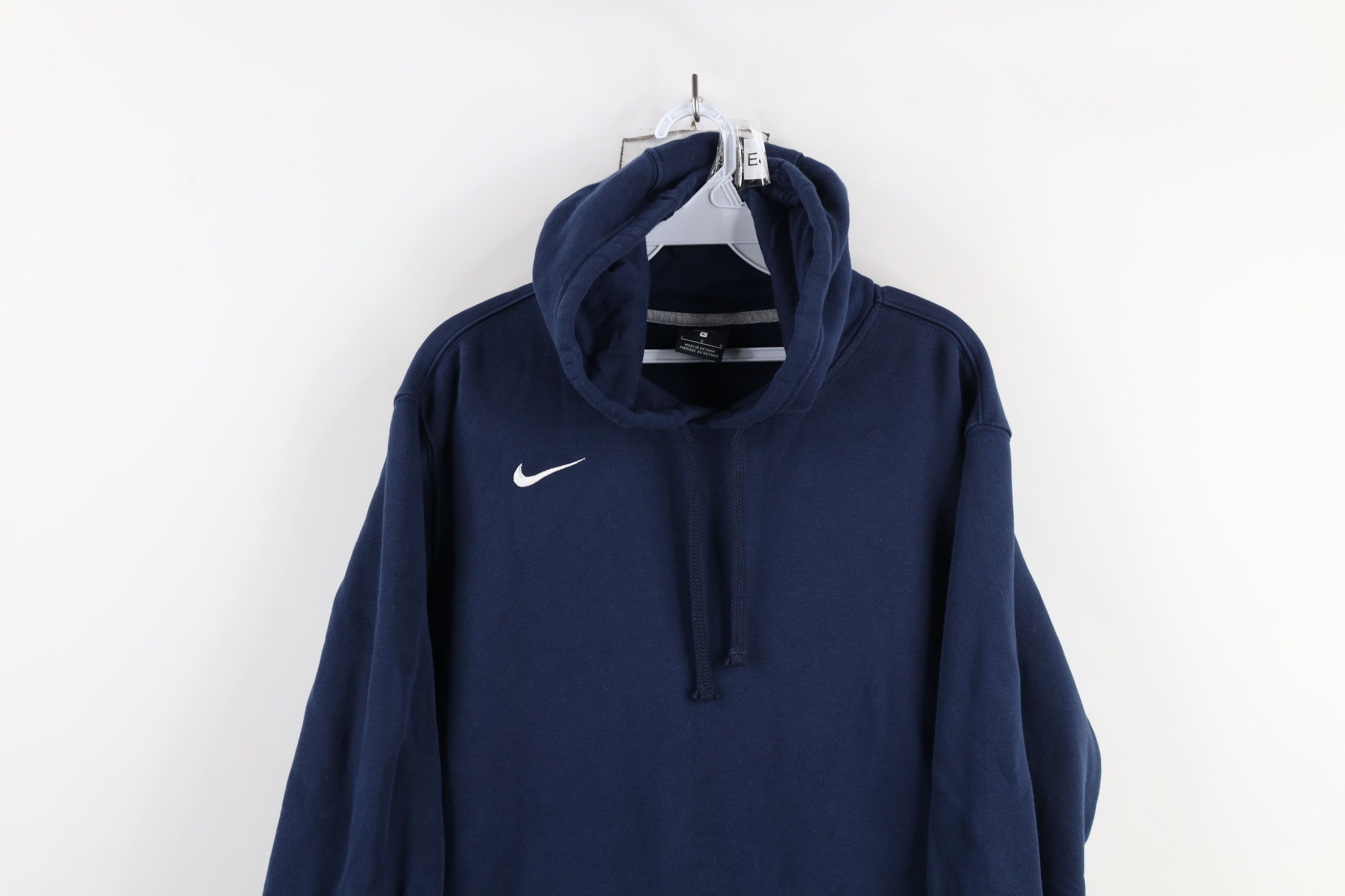 Nike × Vintage Vintage Y2K Nike Scott Mini Swoosh Hoodie Sweatshirt Blue Size US L / EU 52-54 / 3 - 2 Thumbnail