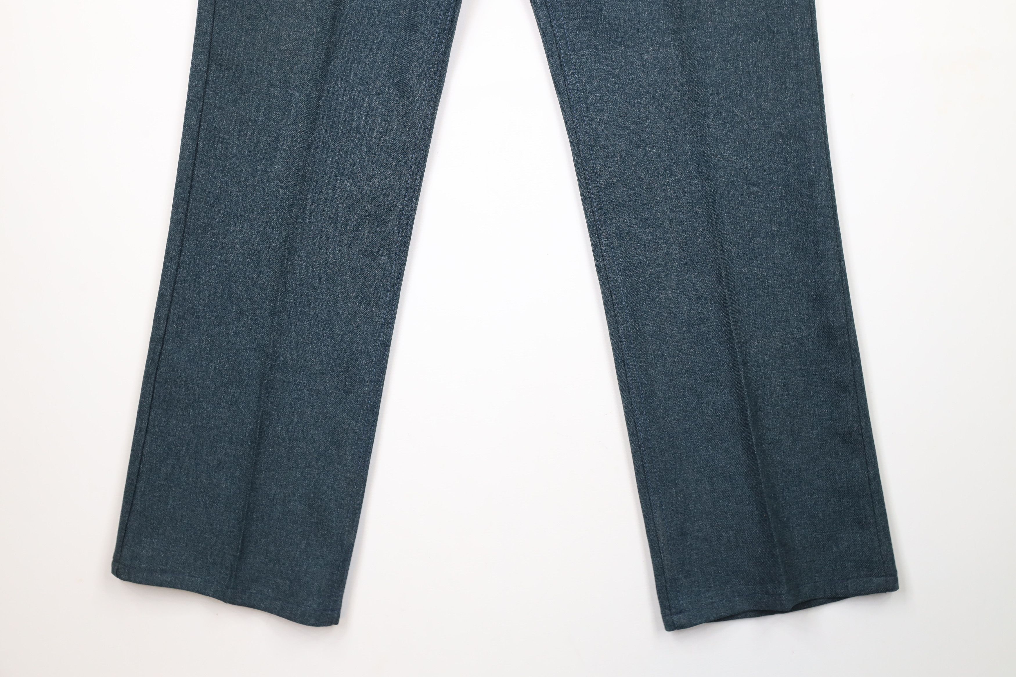Vintage × Wrangler Vintage 90s Wrangler Flared Knit Chino Pants Blue USA Size US 36 / EU 52 - 4 Thumbnail