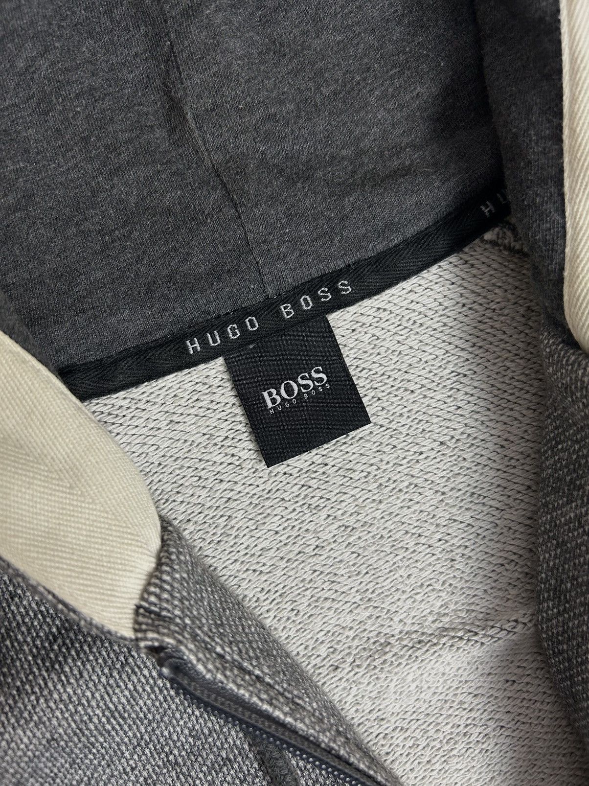 Designer × Hugo Boss Hugo Boss Grey Hooded Full Zip Hoodie Size XL Size US XL / EU 56 / 4 - 7 Thumbnail