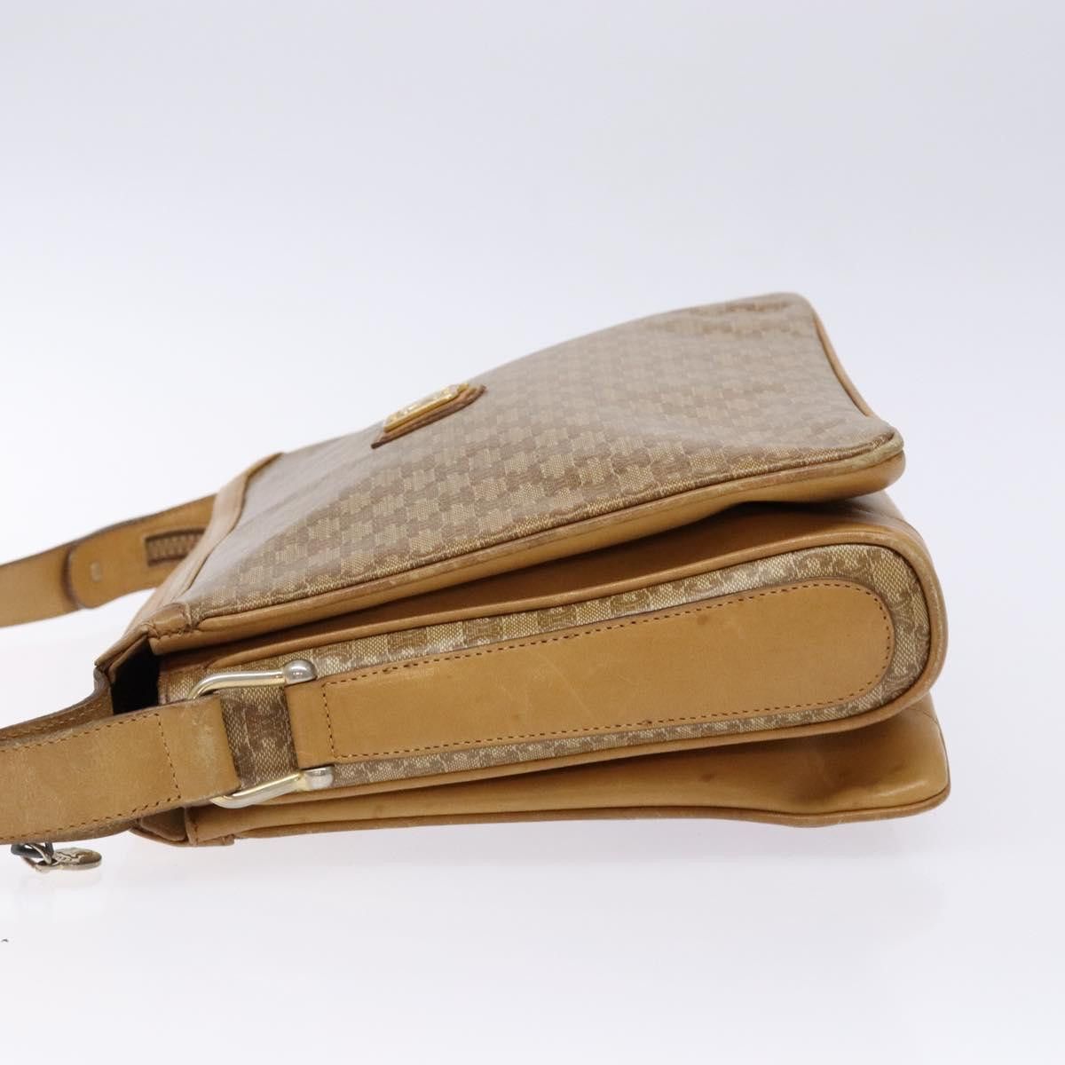 Celine CELINE Macadam Canvas Shoulder Bag Beige Gold Size ONE SIZE - 5 Thumbnail