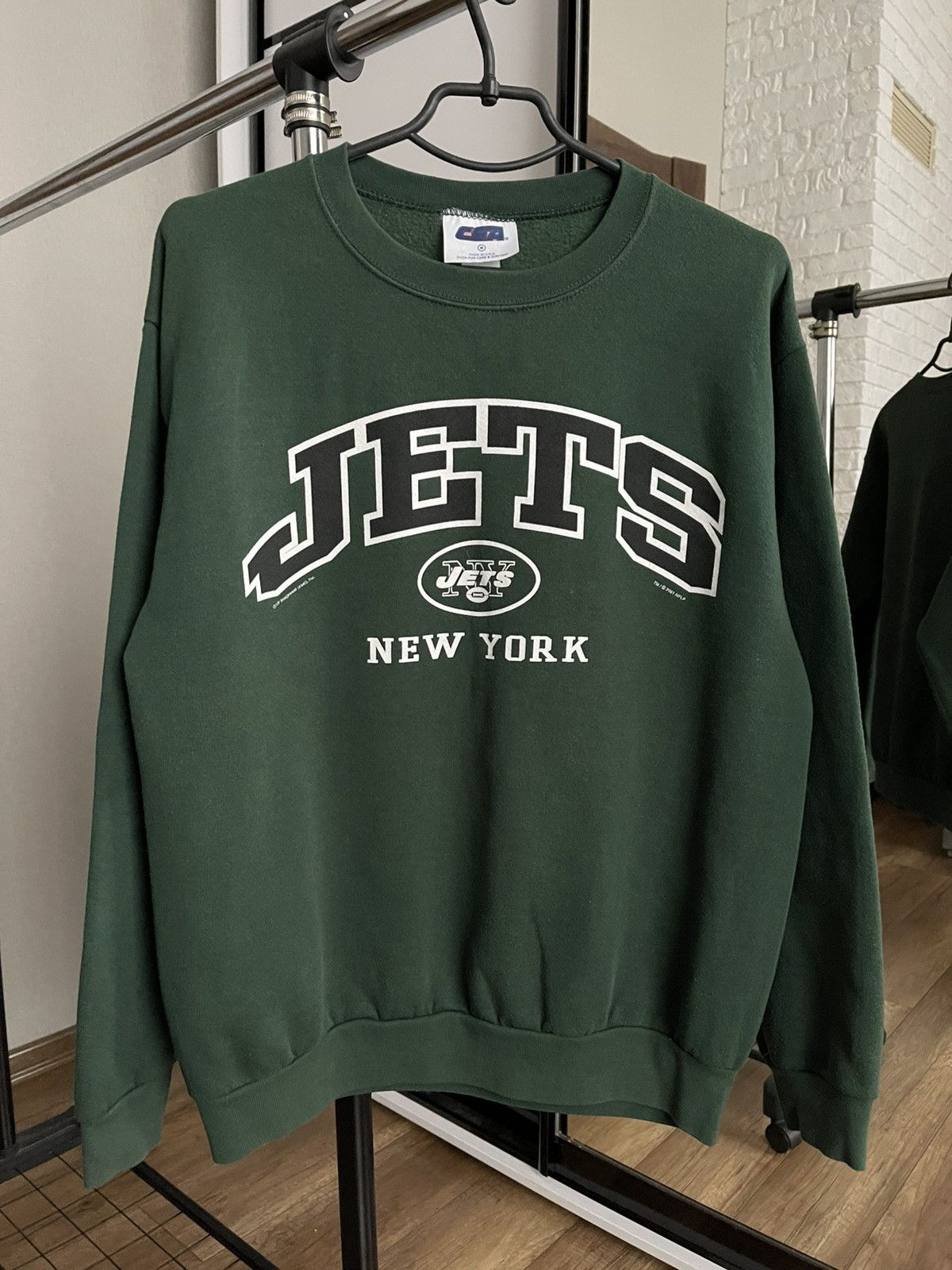 NFL New York Jets NY Vintage Sweatshirt Crewneck NFL Logo Size US M / EU 48-50 / 2 - 1 Thumbnail