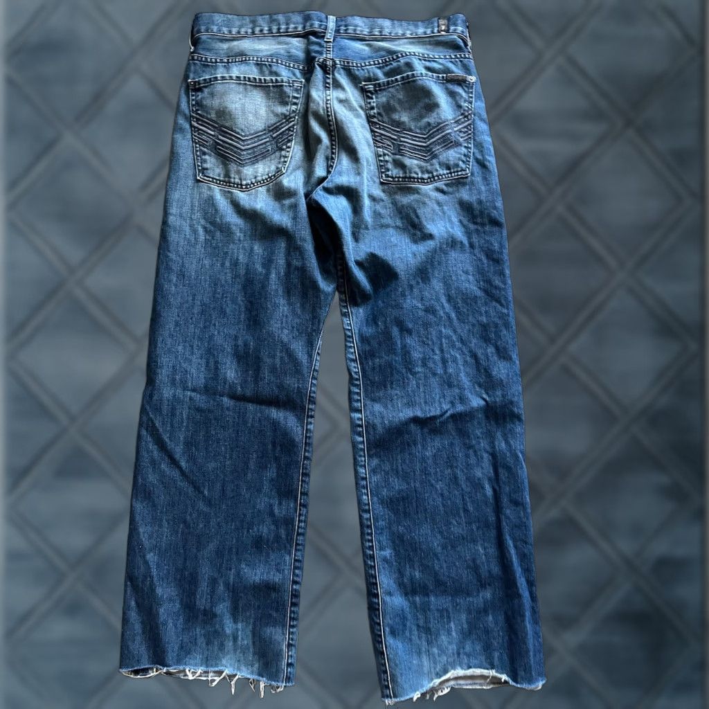 7 For All Mankind 7 FOR ALL MANKIND Jeans Relaxed Men Mid Rise Blue 36 Denim 5-Pocket Zipper Button Inseam 31 Socket Cut Off Hemmed Vintage No Size US 36 / EU 52 - 1 Thumbnail