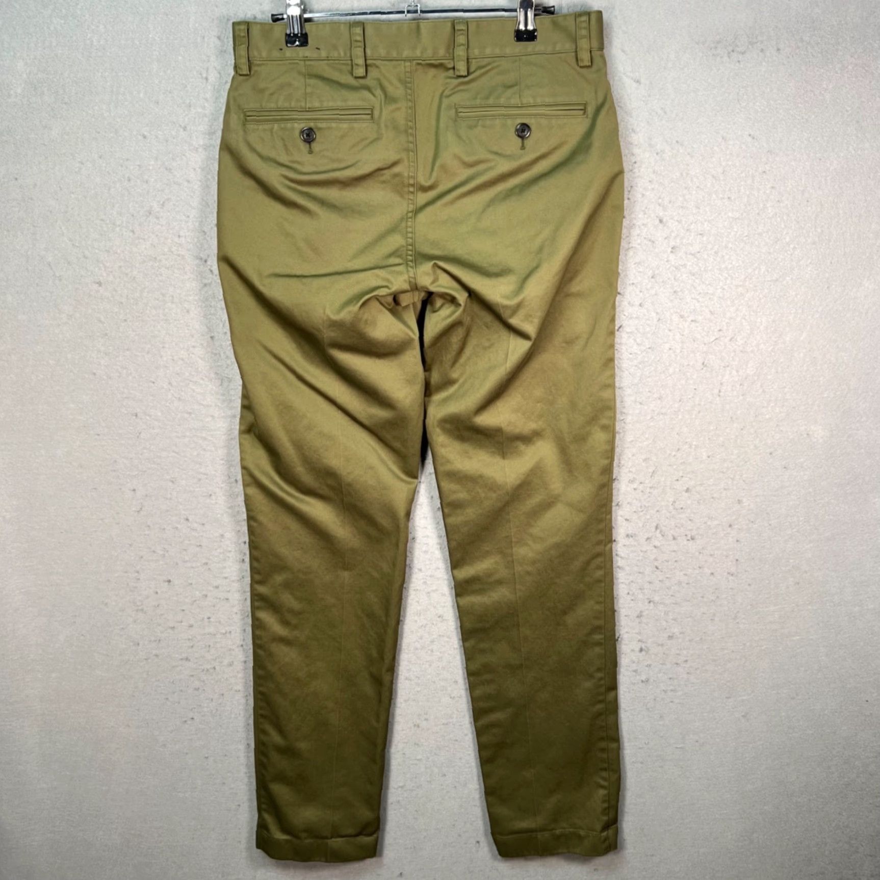 Brooks Brothers Brooks Brothers Mens Slim Fit Chino Pants 30 x 32 Green Lightweight Clark Fit Advantage Pants Size US 30 / EU 46 - 2 Thumbnail