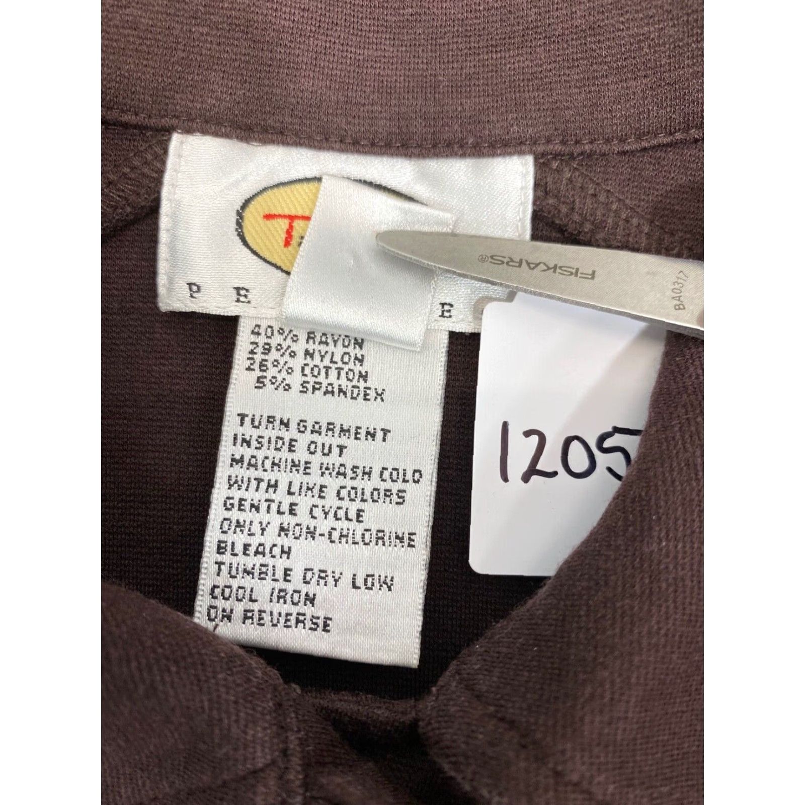 Talbots TALBOTS Petite Blazer Jacket Pea Coat Dark Purple Size PP #1205 Women Pea Coat 90s Collared Button Fall Spring Winter Petites Jacket Size XXS / US 00 / IT 34 - 4 Thumbnail