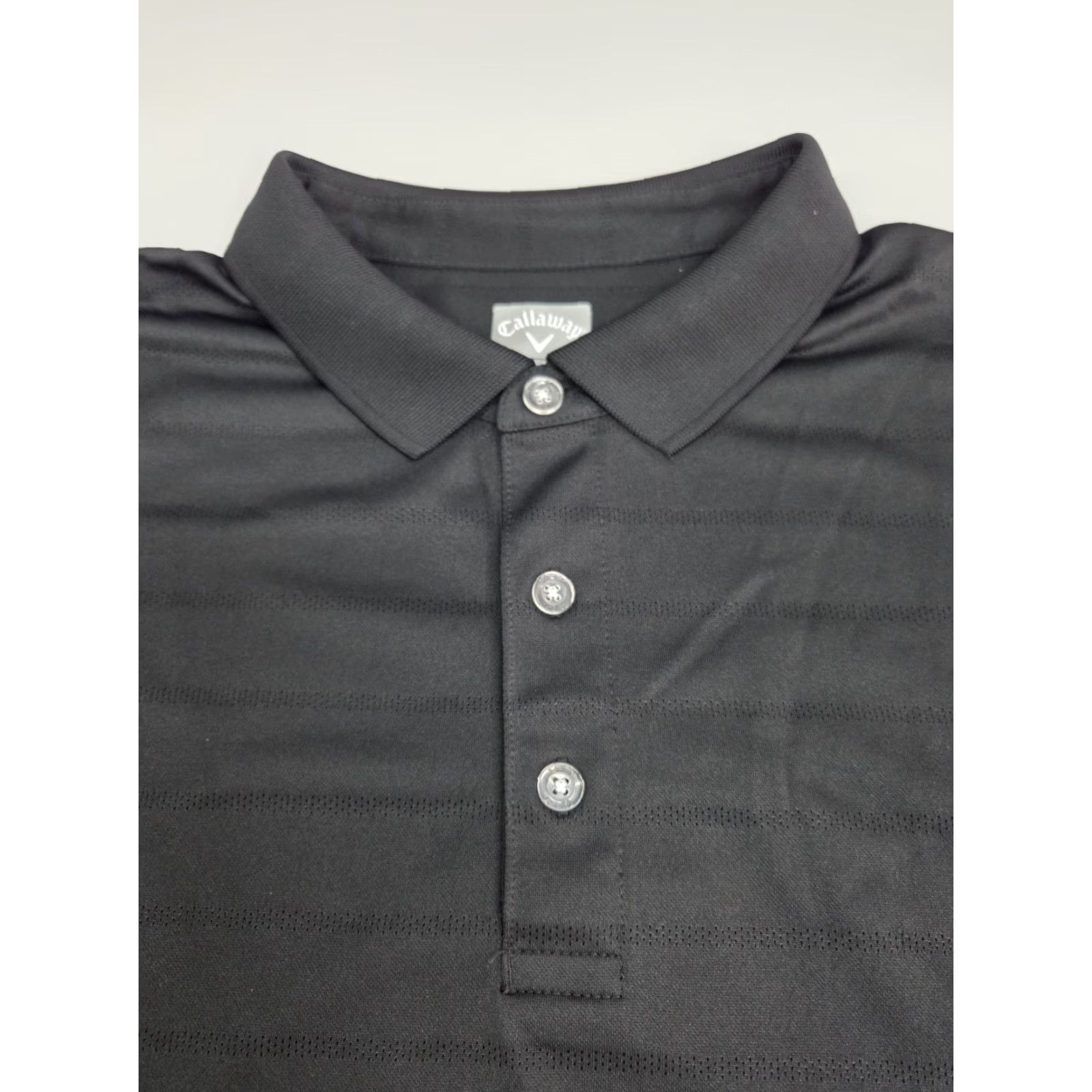 Callaway VINTAGE? No. Callaway Opti Dri Polo Shirt Striped Black Short Sleeve XL Men’s Golf Shirt Size US XL / EU 56 / 4 - 2 Thumbnail