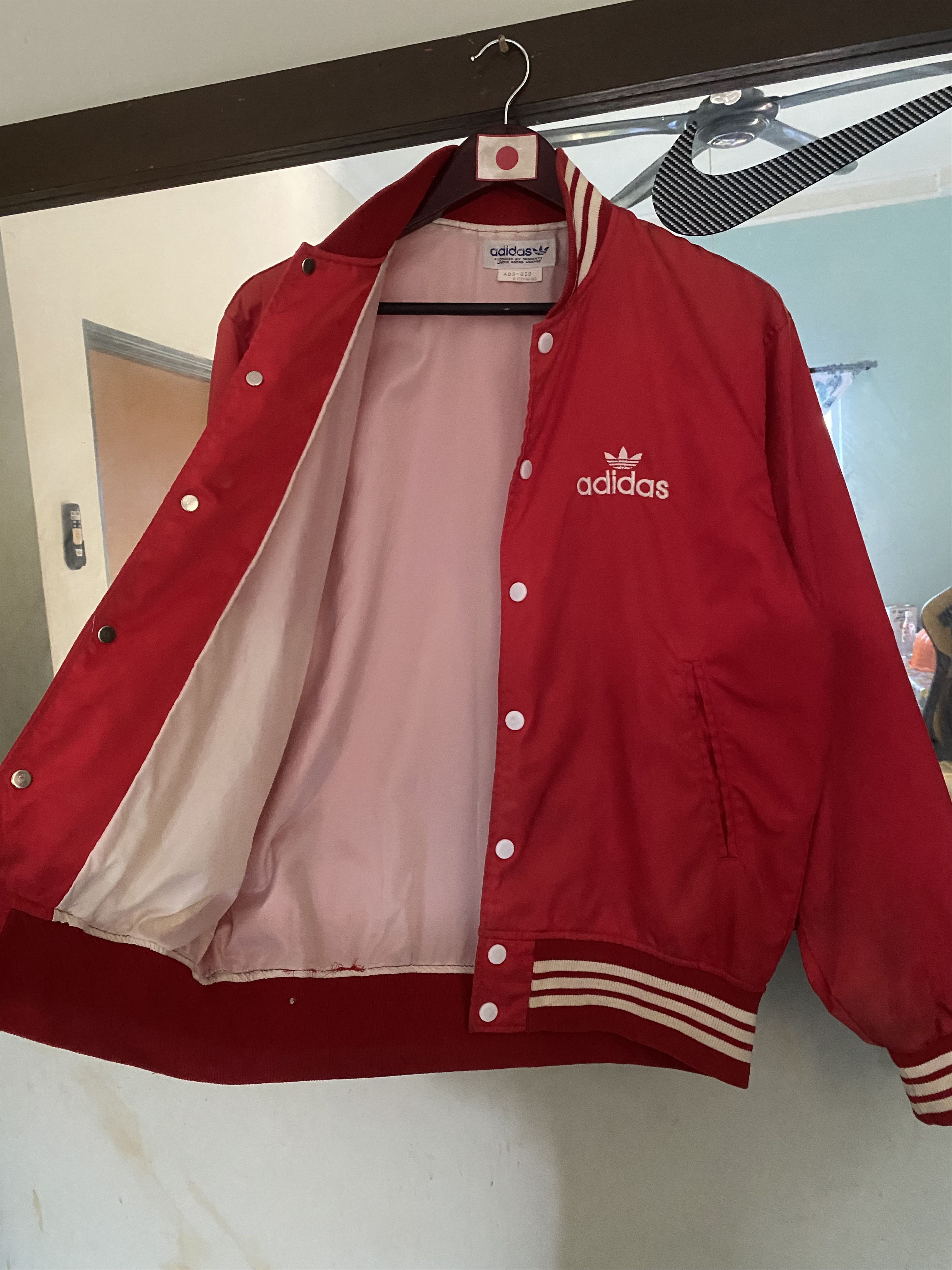Adidas × Vintage Vintage 90s Adidas Button Jacket Size US L / EU 52-54 / 3 - 2 Thumbnail