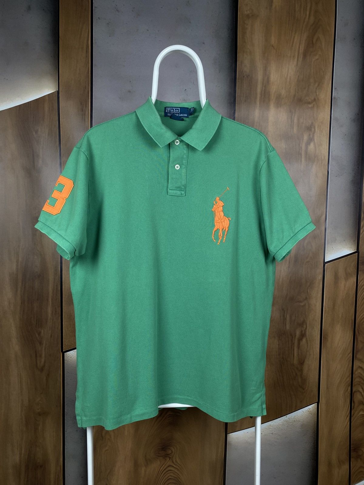 Polo Ralph Lauren 🎠Vintage 90s Polo T-Shirt Polo Ralph Lauren Racing 3 Chief🎠 Size US L / EU 52-54 / 3 - 1 Thumbnail
