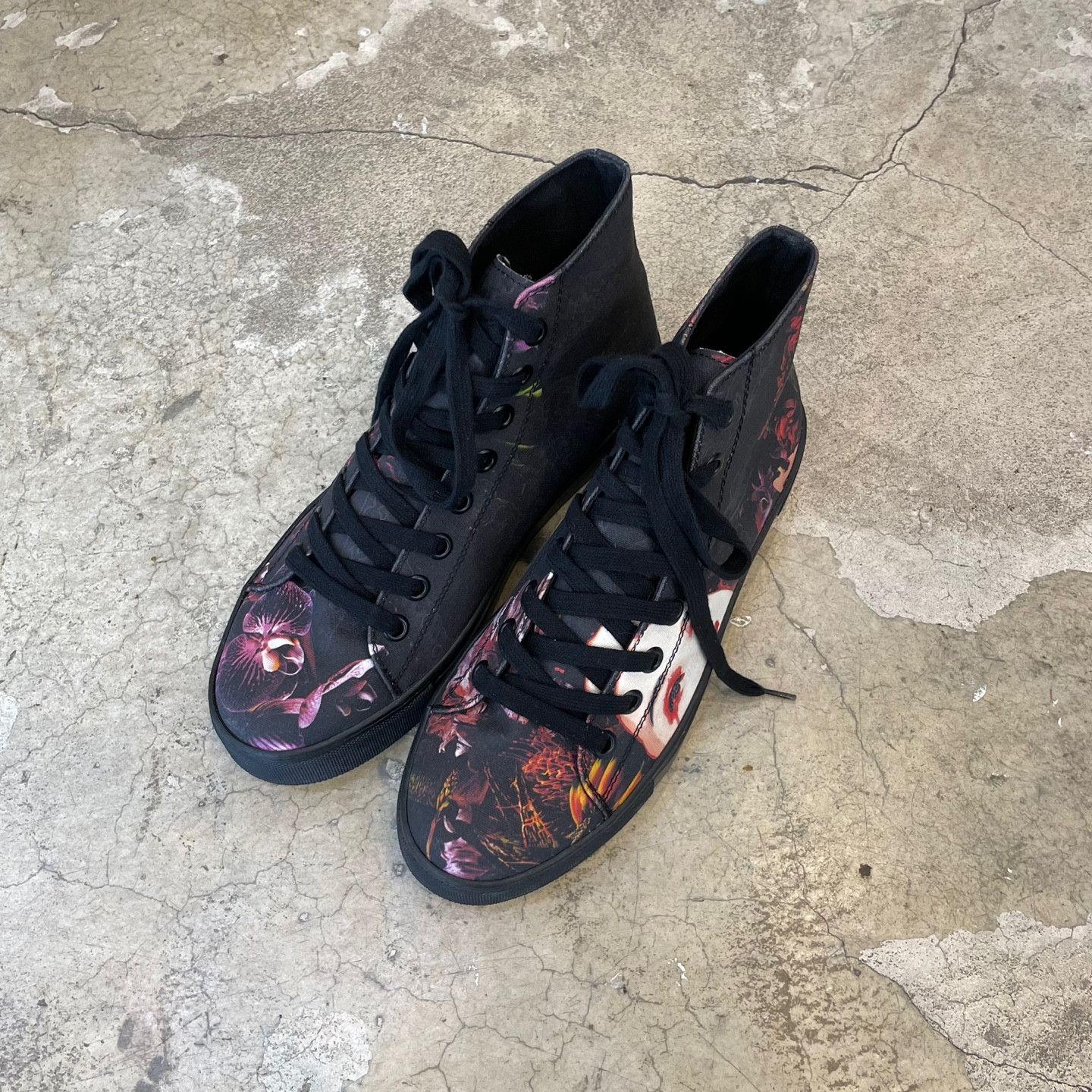 Yohji Yamamoto Yohji yamamoto 19ss Print High Top Sneakers Size US 9 / EU 42 - 2 Thumbnail