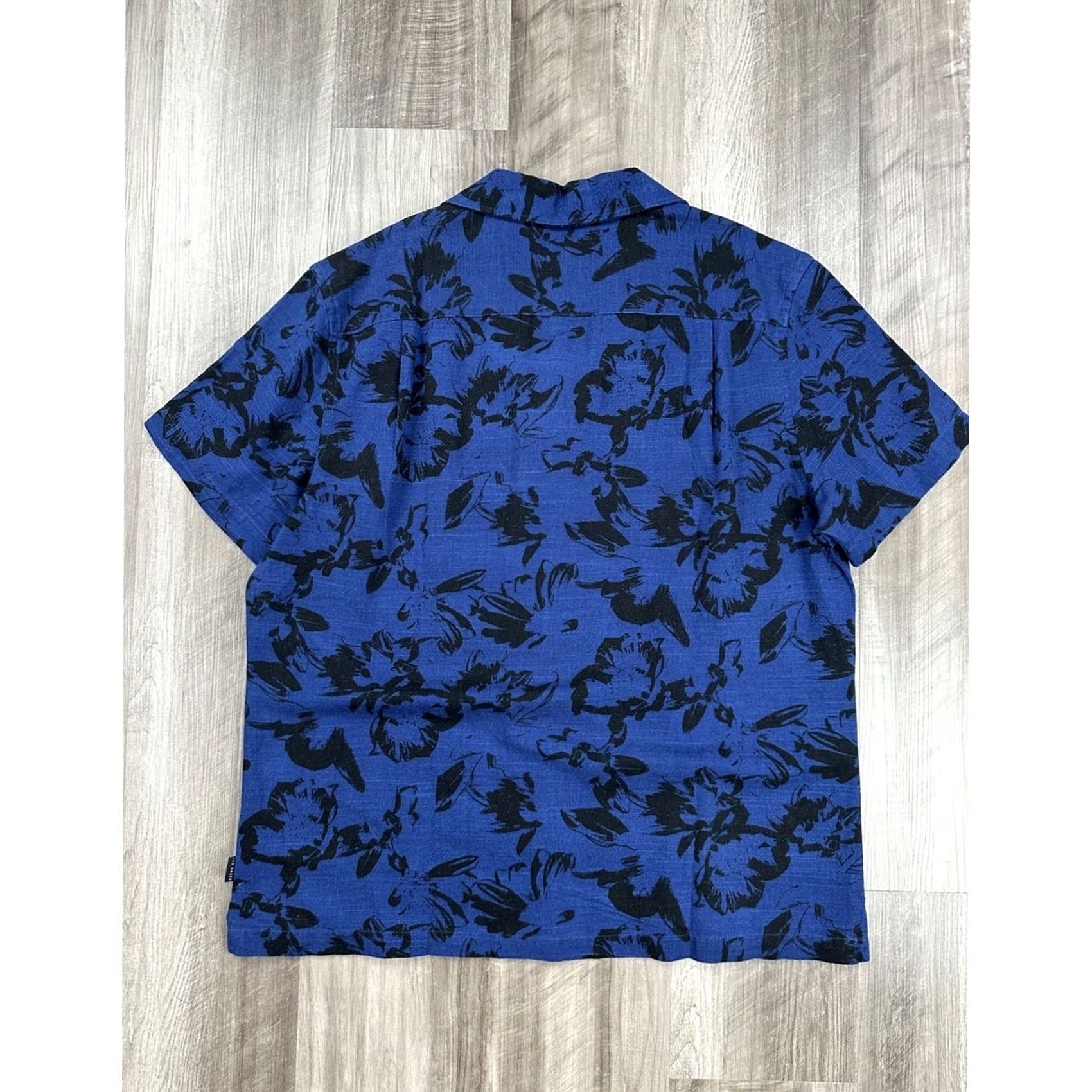 Ted Baker Ted Baker London Shirt Mens Large Midnight Sail Viscose Blend Camo Blue Shirt Size US L / EU 52-54 / 3 - 4 Thumbnail